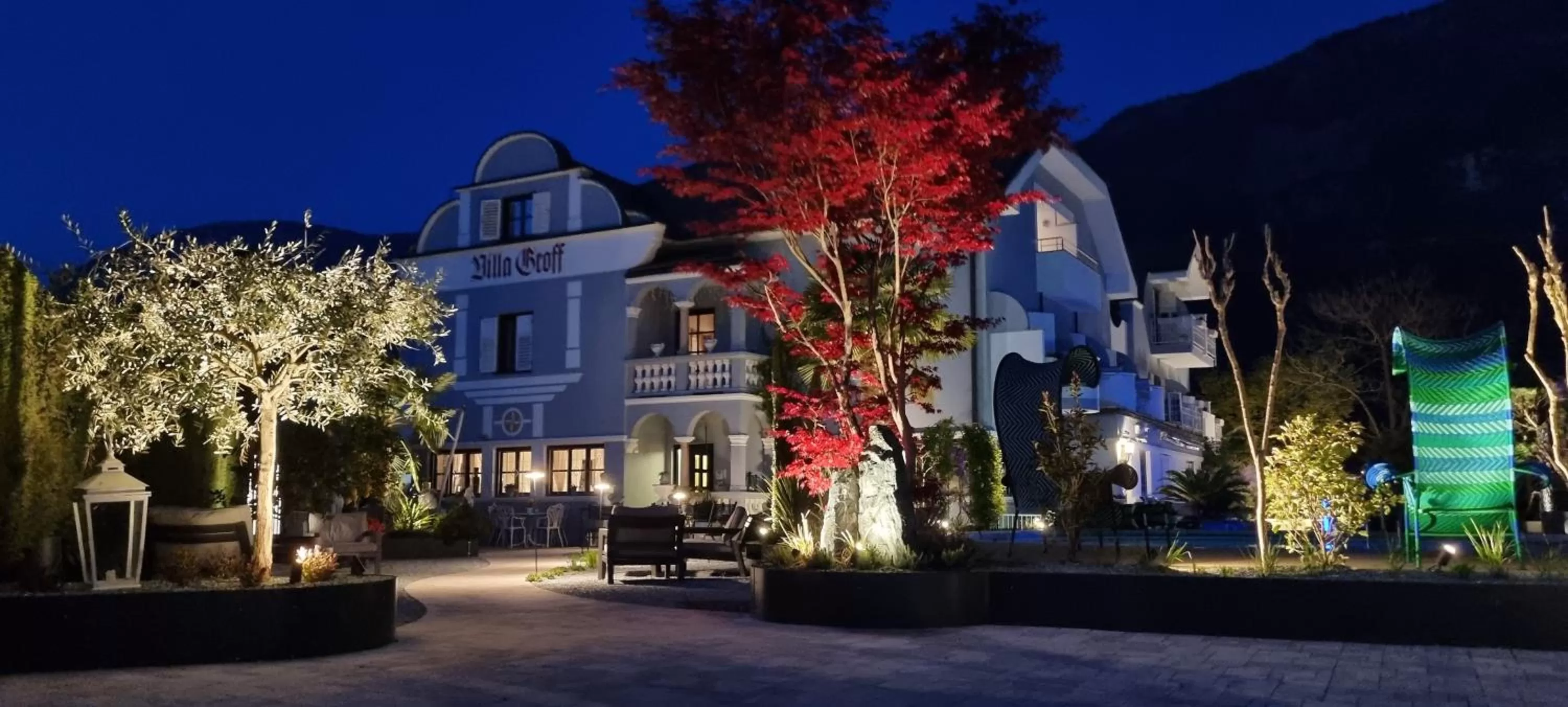 Property building in Hotel Villa Groff