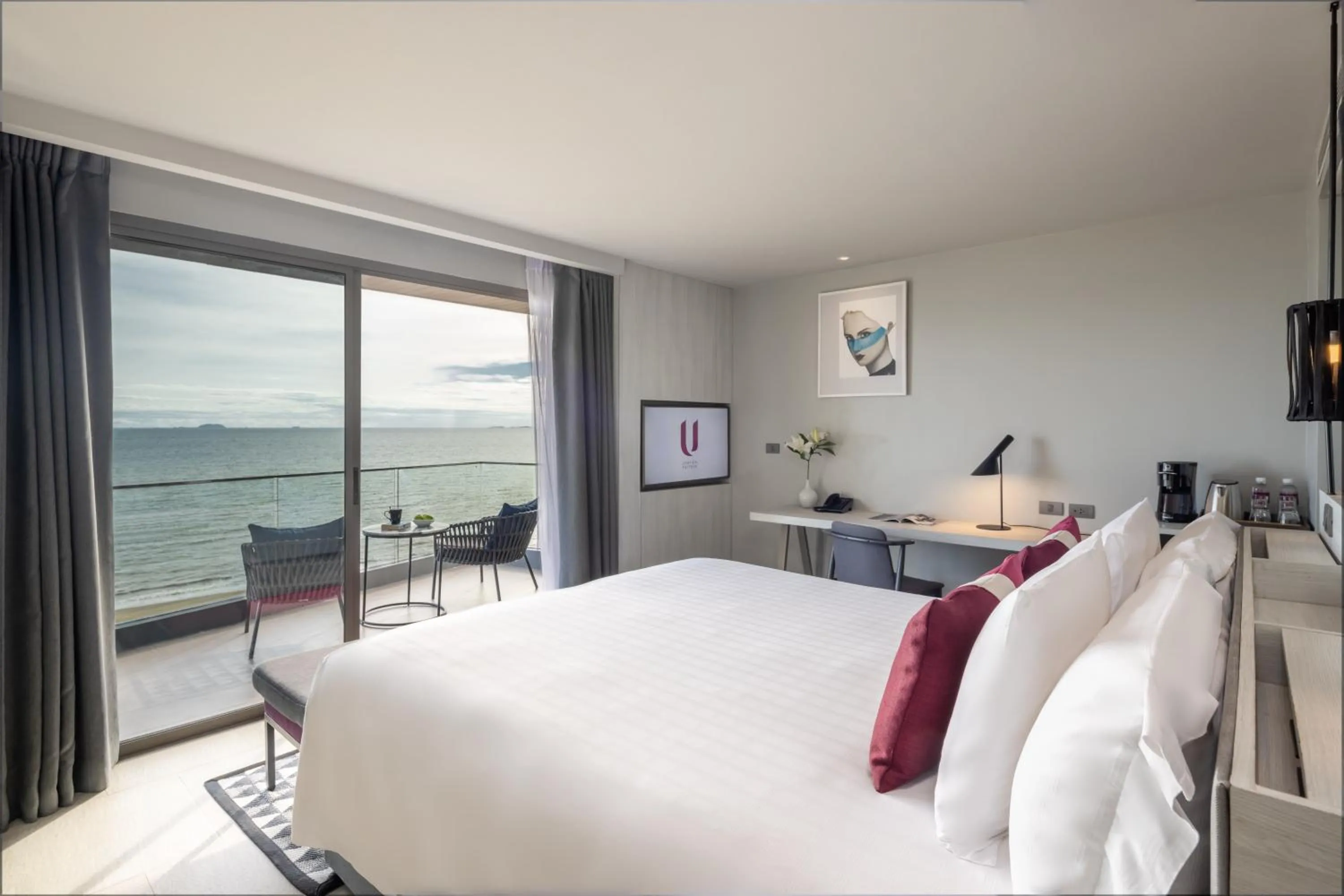 Balcony/Terrace, Bed in U Jomtien Pattaya