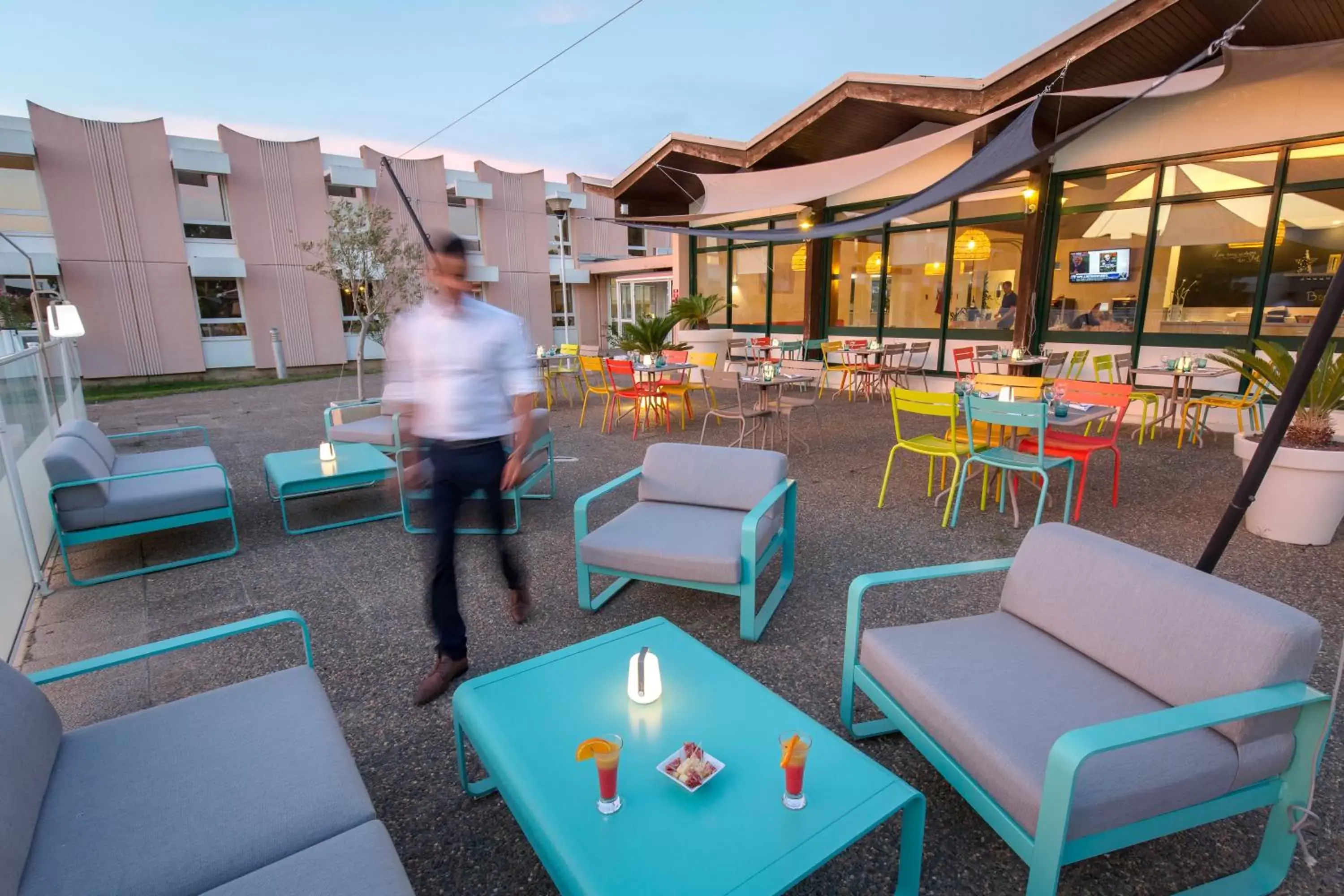 Patio in Novotel Perpignan Nord Rivesaltes