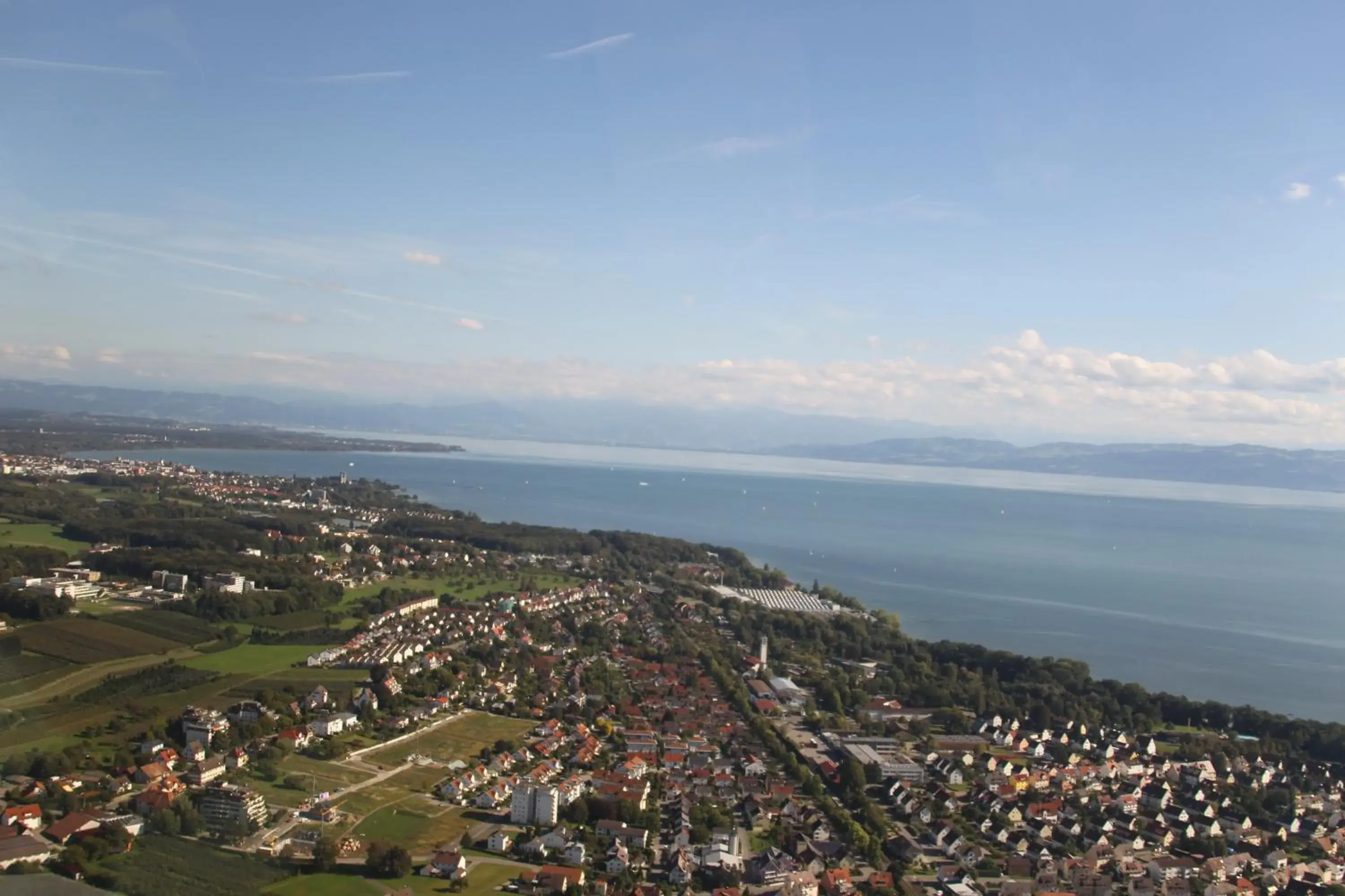 Natural landscape, Bird's-eye View in Bodensee Yachthotel Schattmaier