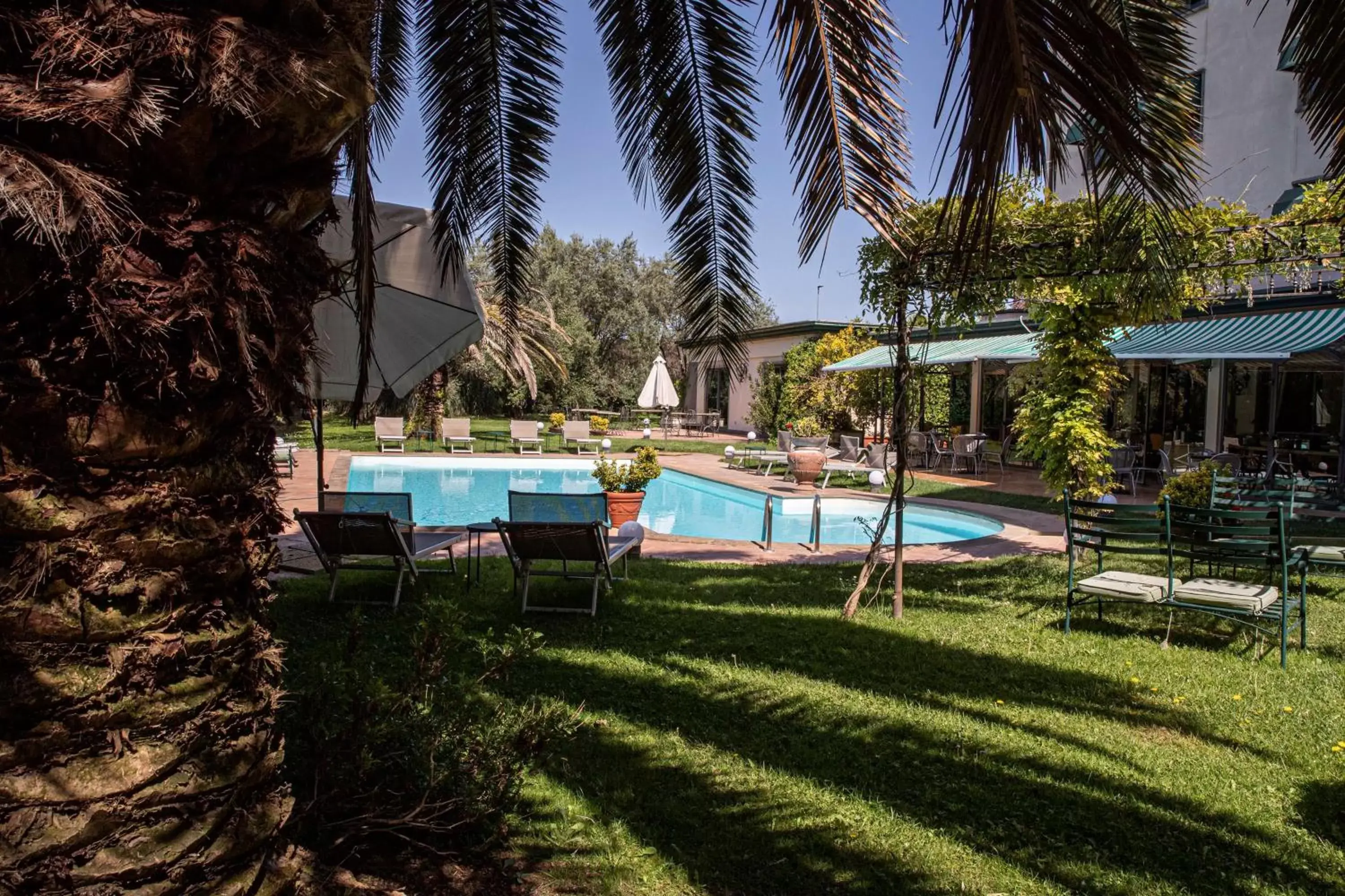 Garden, Swimming Pool in Best Western Park Hotel Roma Nord