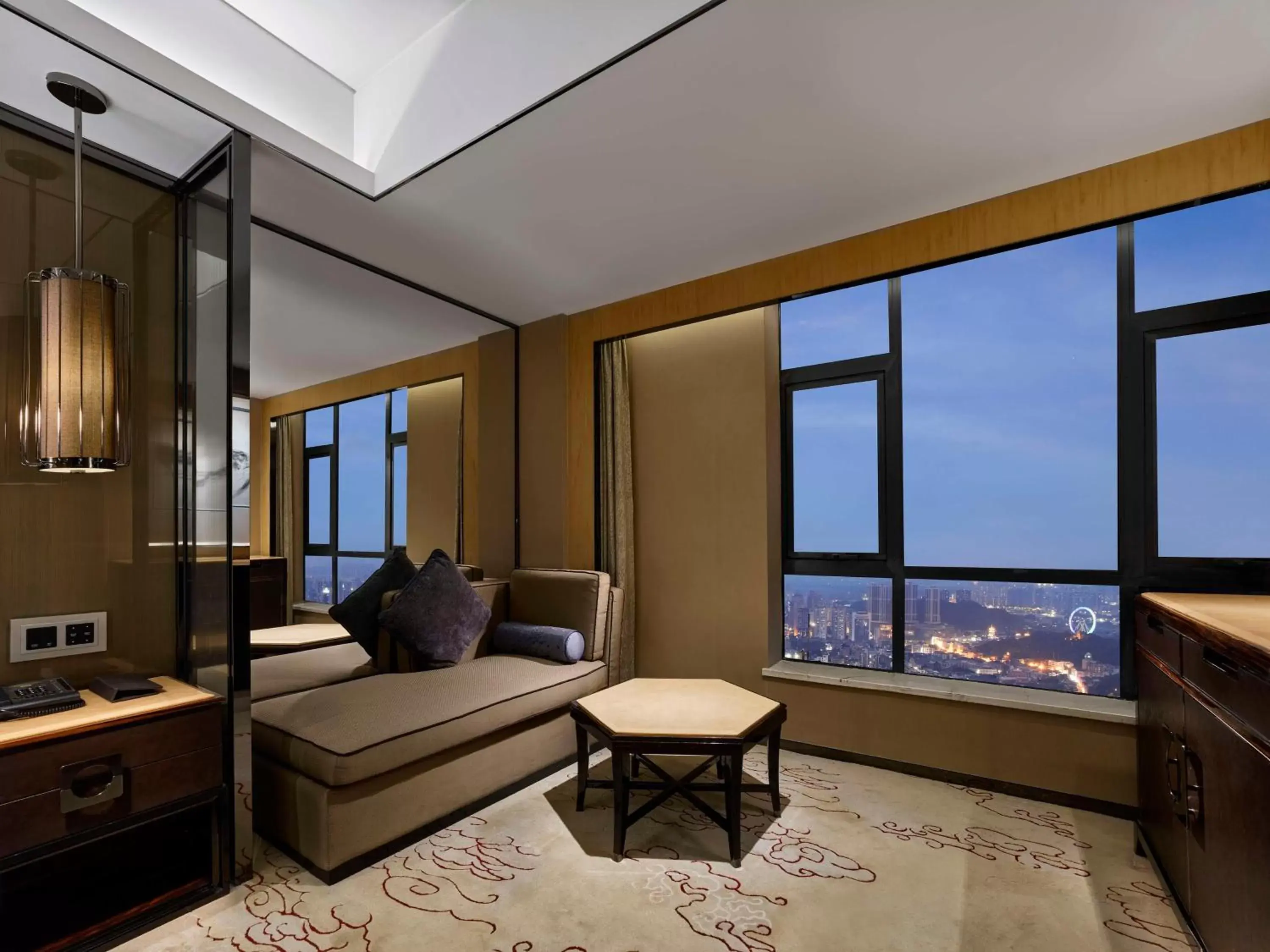 Living room, Seating Area in Hilton Zhongshan Downtown