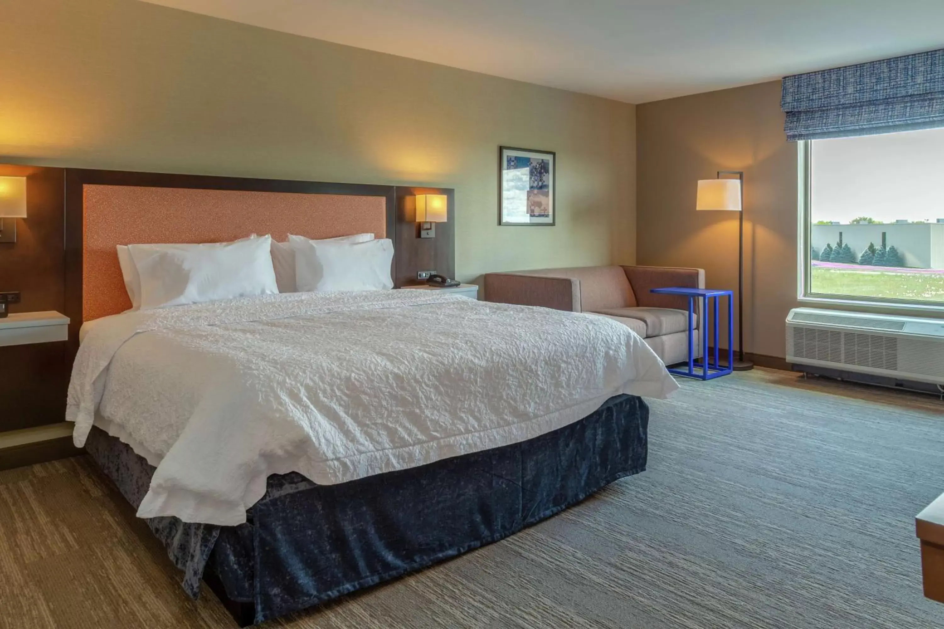 Living room, Bed in Hampton Inn Bourbonnais Kankakee