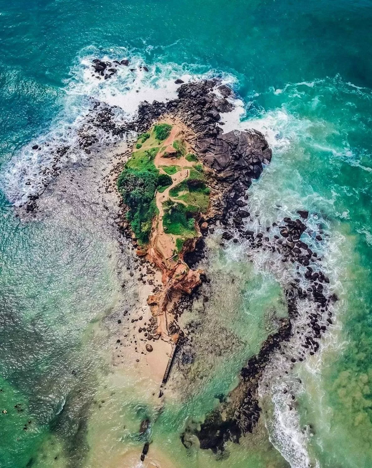 Natural landscape in Weligama Bay Watsila Resort