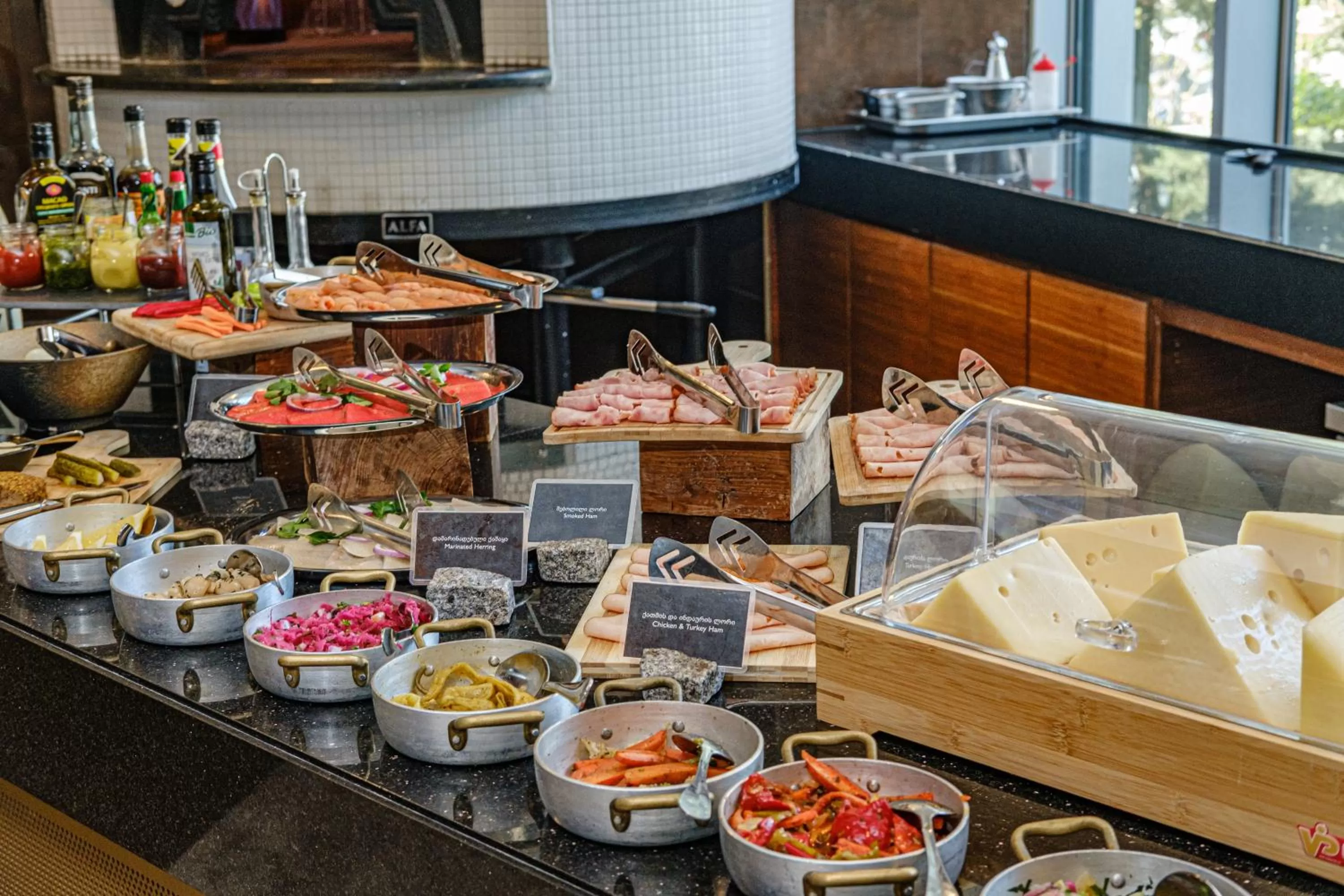 Continental breakfast in Radisson Blu Hotel Batumi