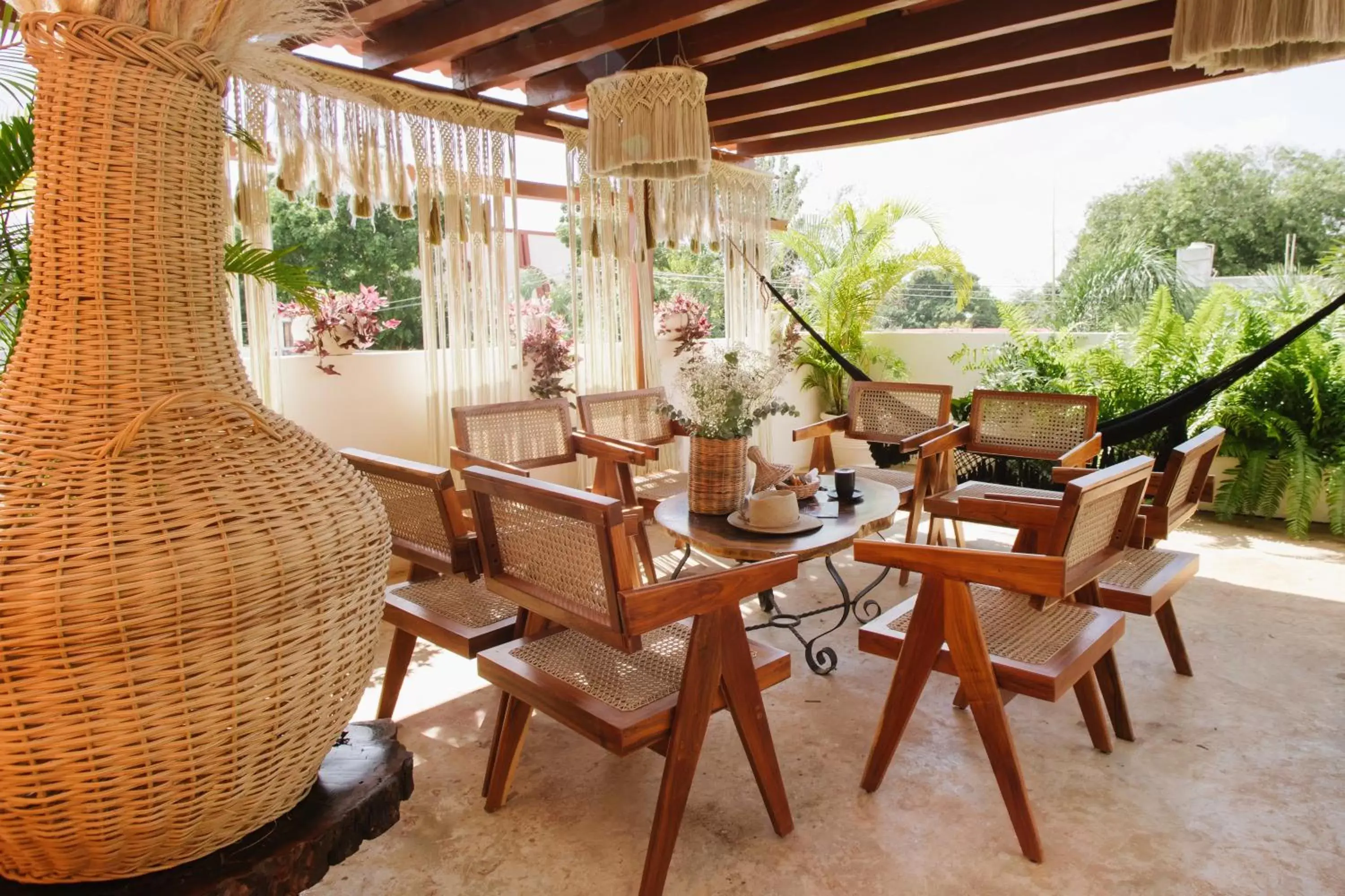 Patio in Le Muuch Hotel Boutique