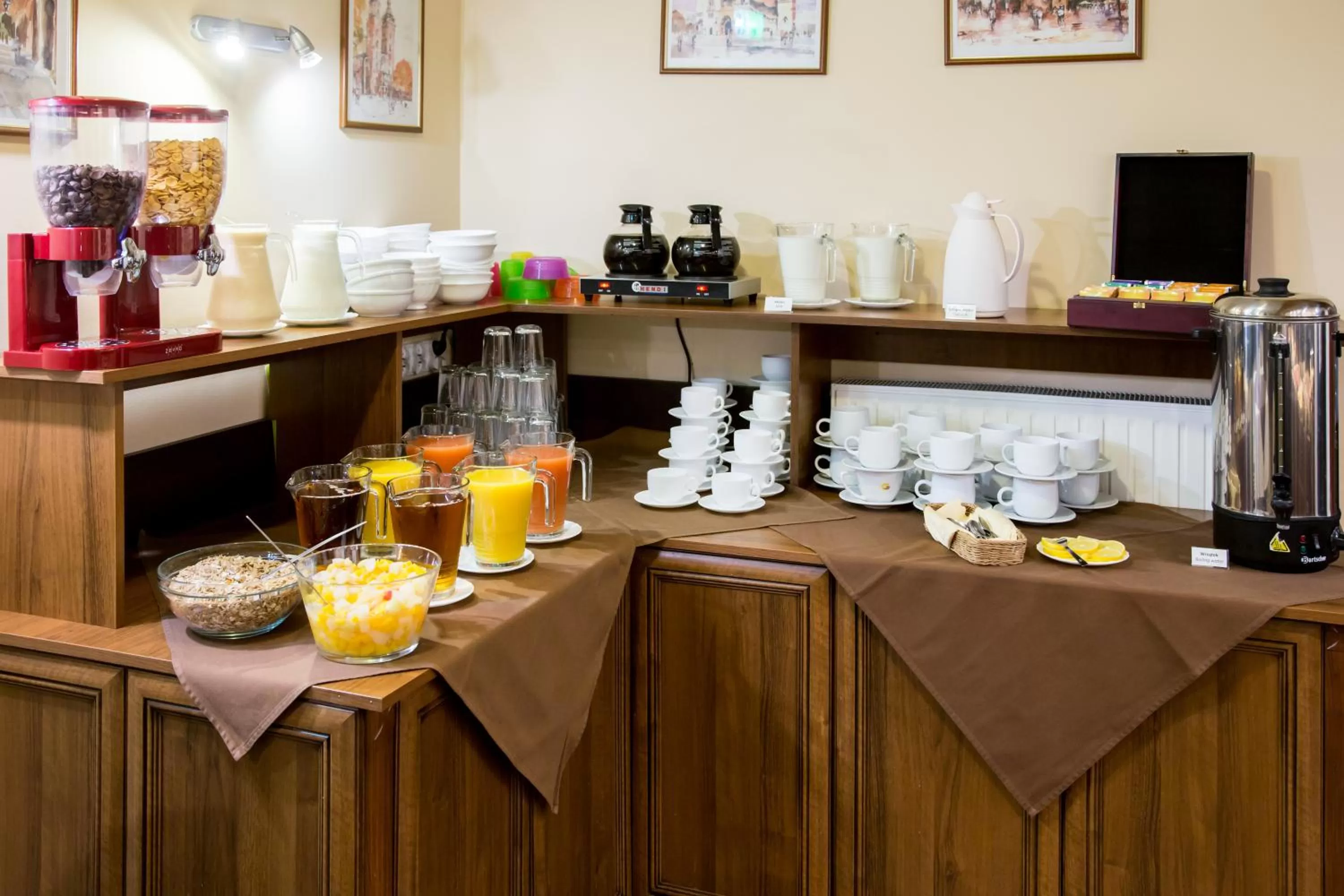 Food and drinks in Hotel Maksymilian