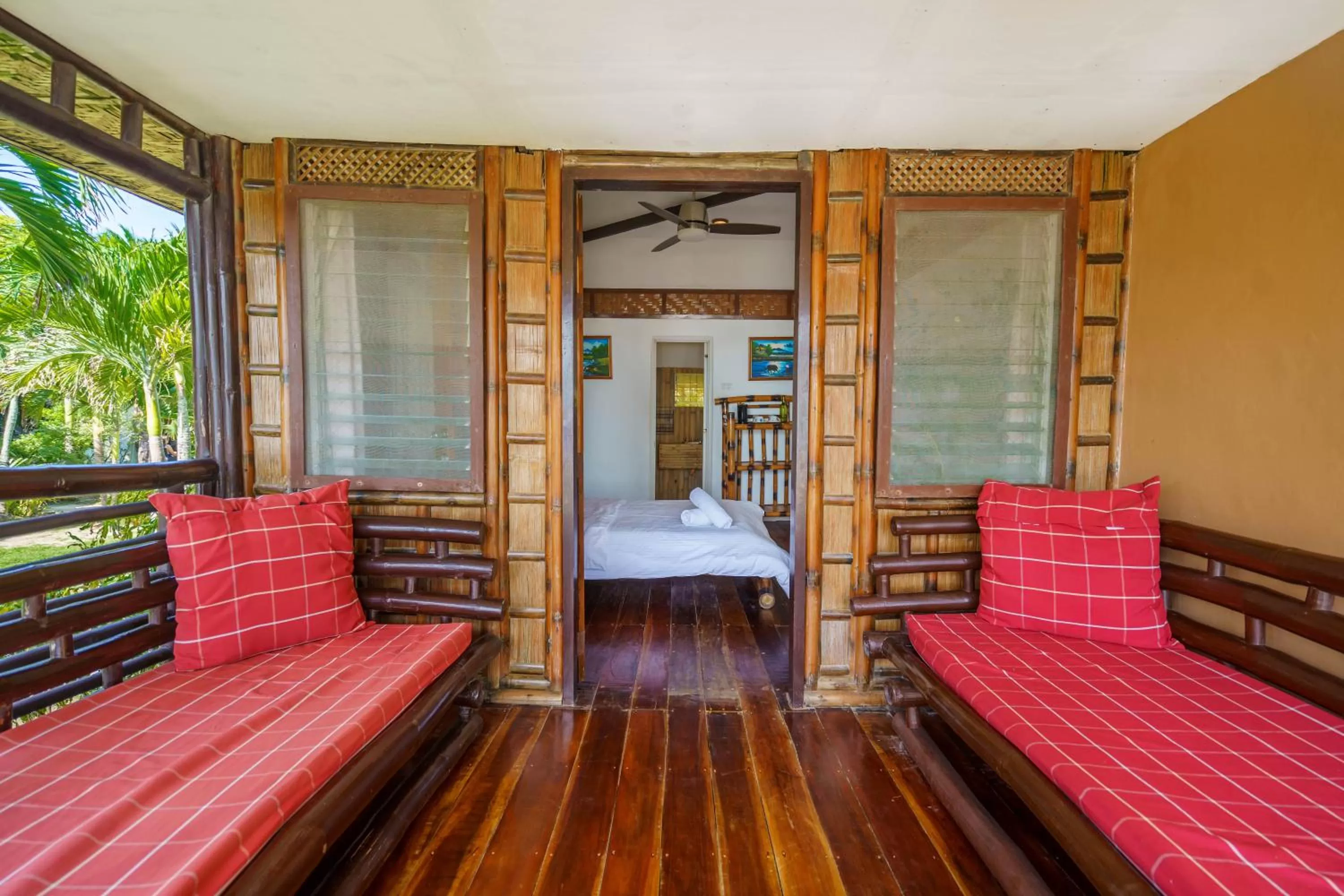 Balcony/Terrace, Bed in Charisma Beach Resort