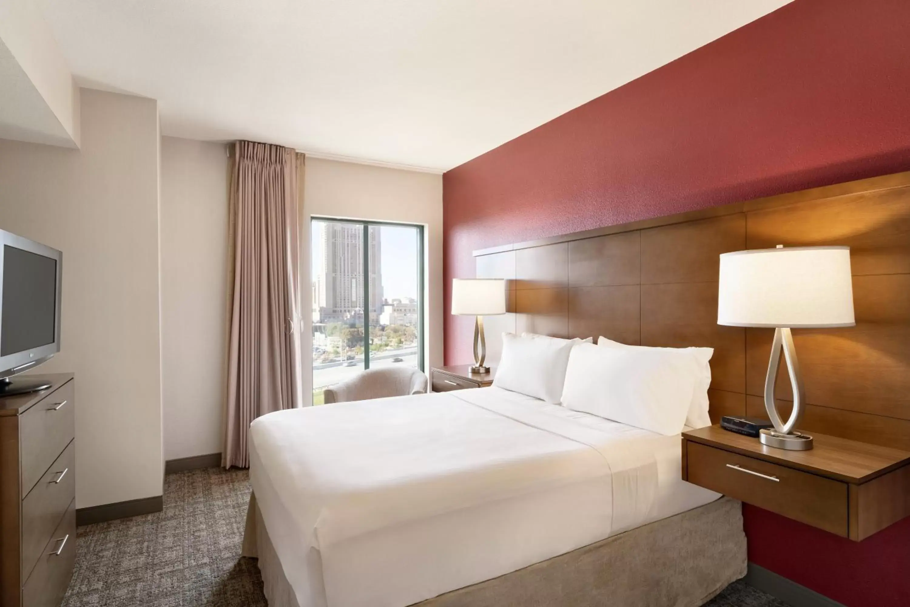 Photo of the whole room, Bed in Staybridge Suites San Antonio Downtown Convention Center, an IHG Hotel