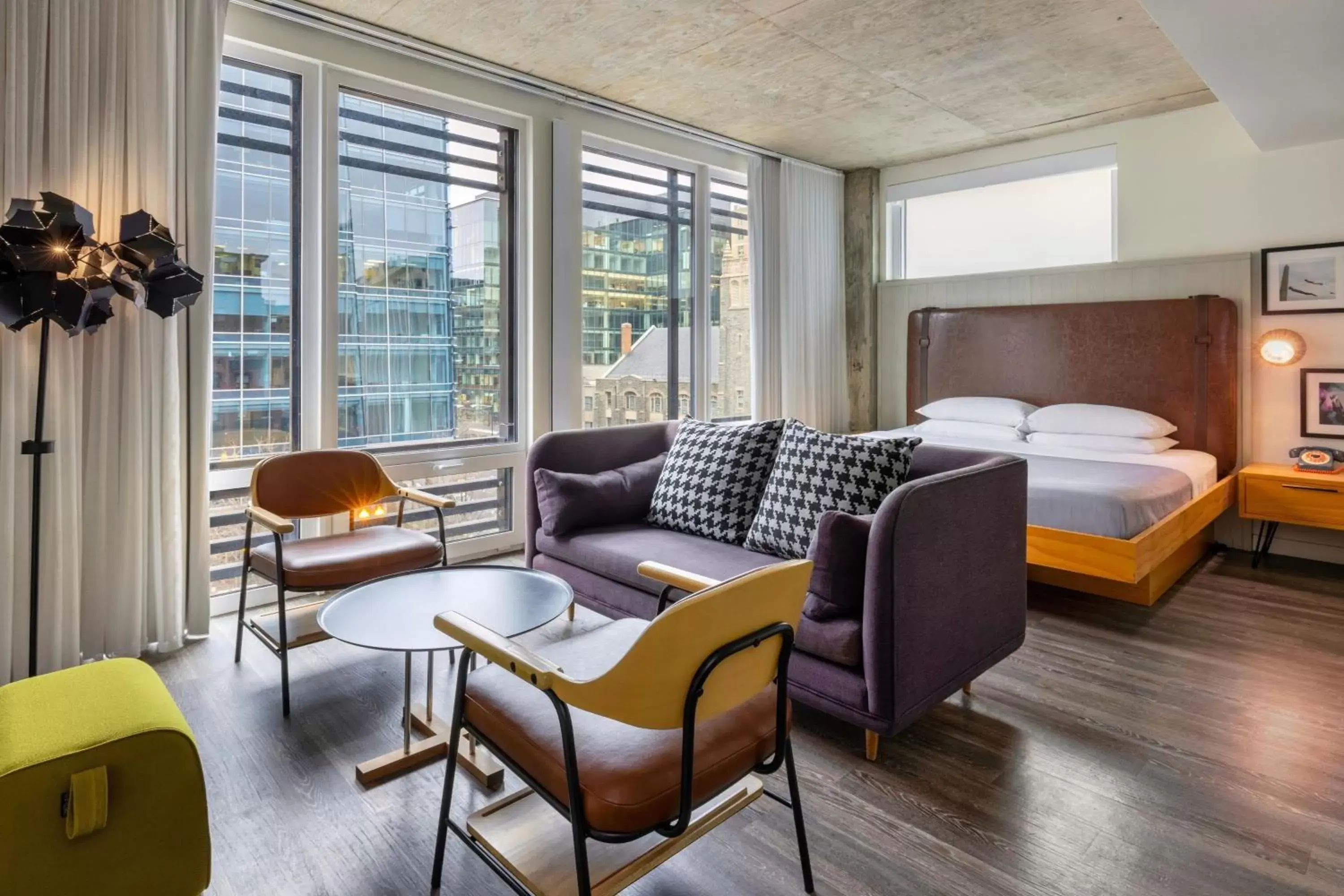 Photo of the whole room, Seating Area in Moxy Washington, DC Downtown