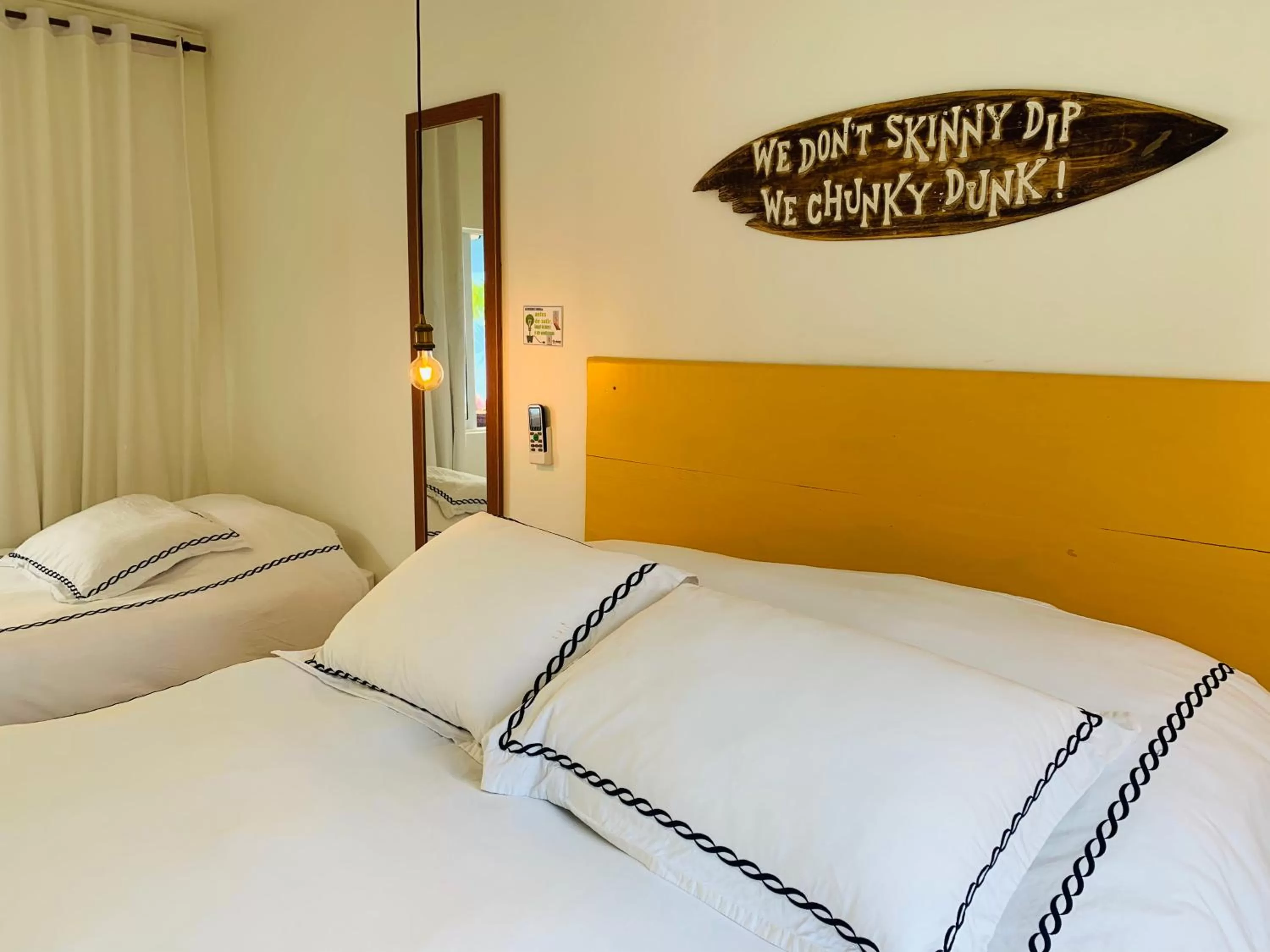 Bed in Be Happy Hotel