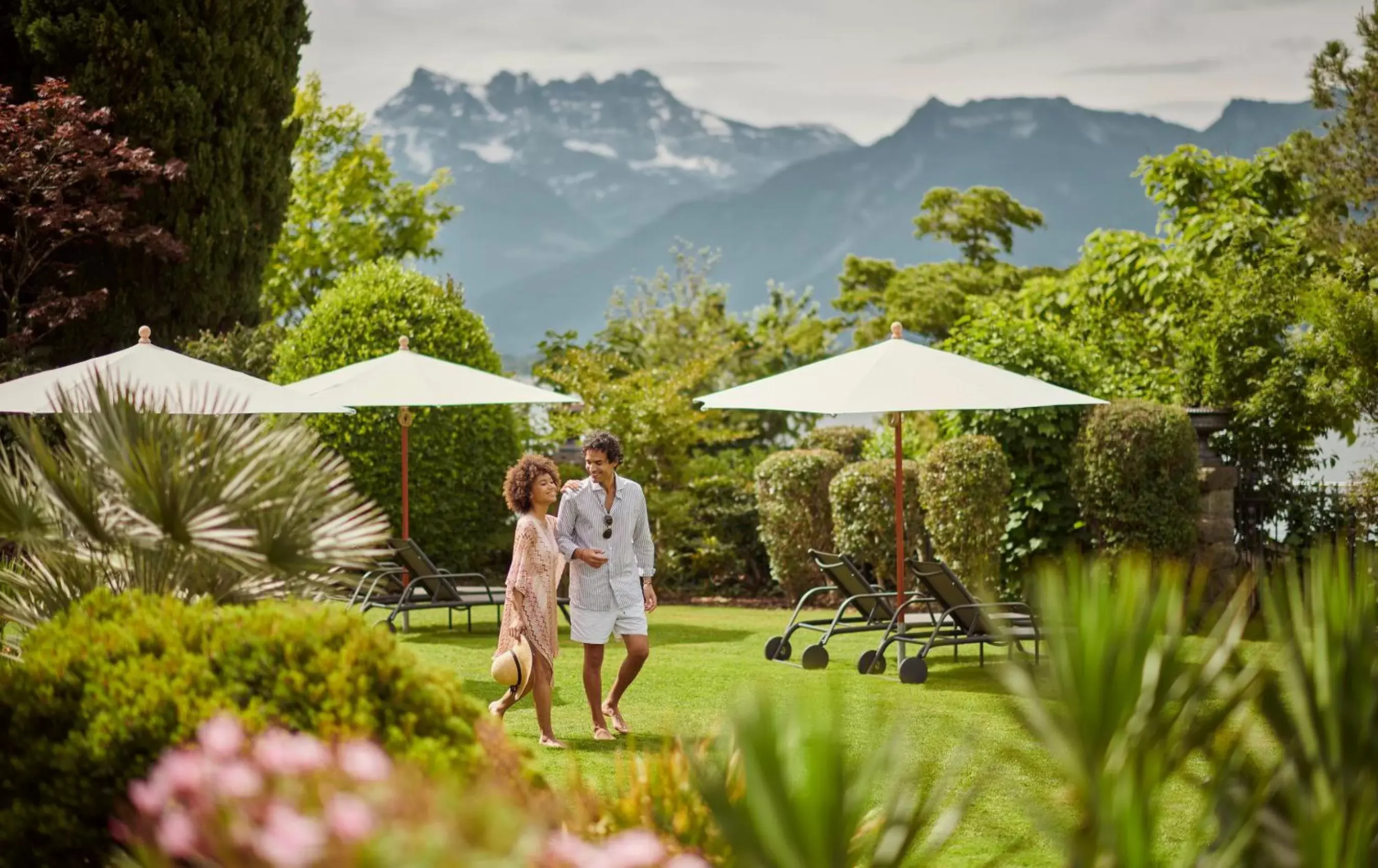 Garden in Fairmont Le Montreux Palace