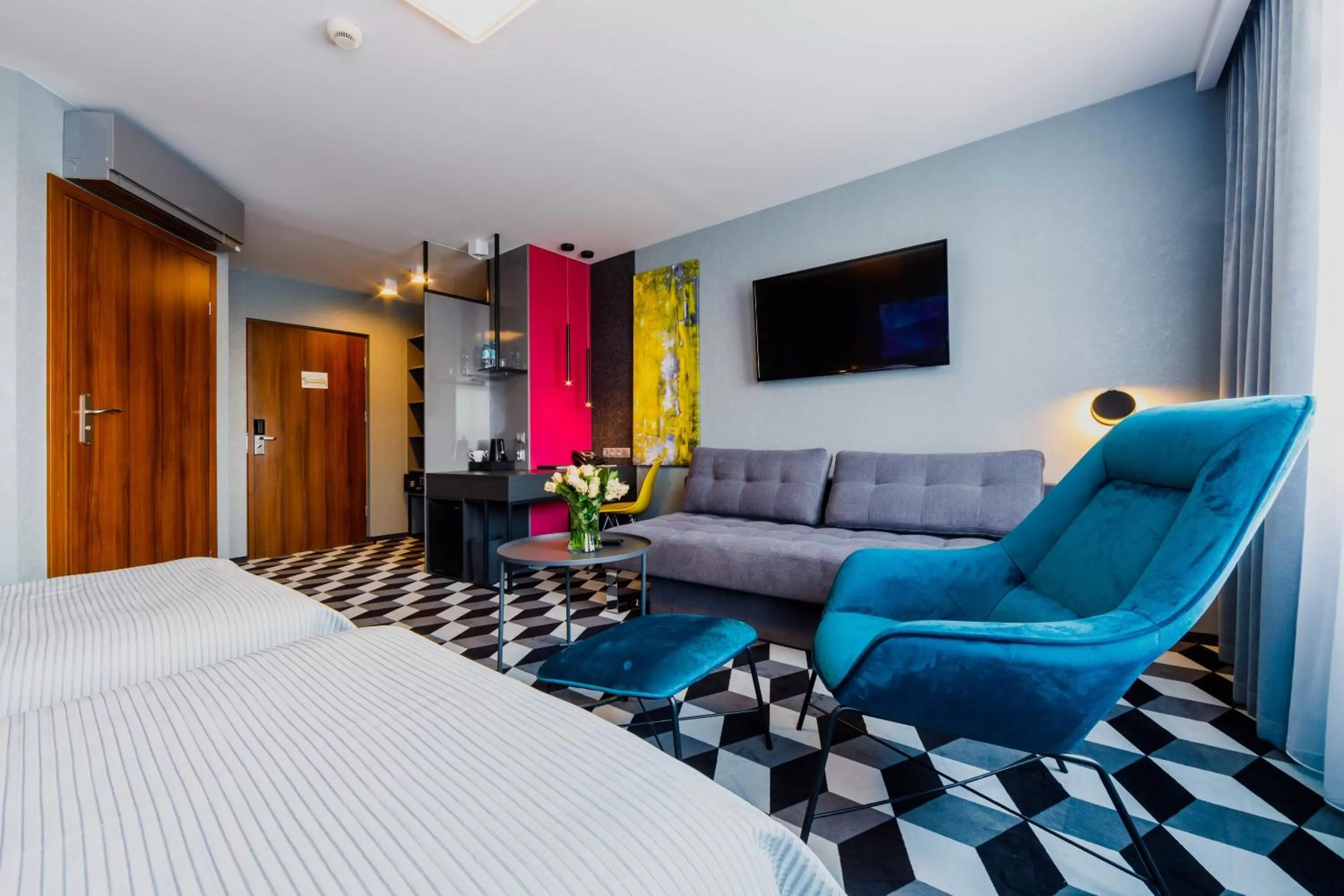 Bedroom, Bed in Hotel Wyspiański