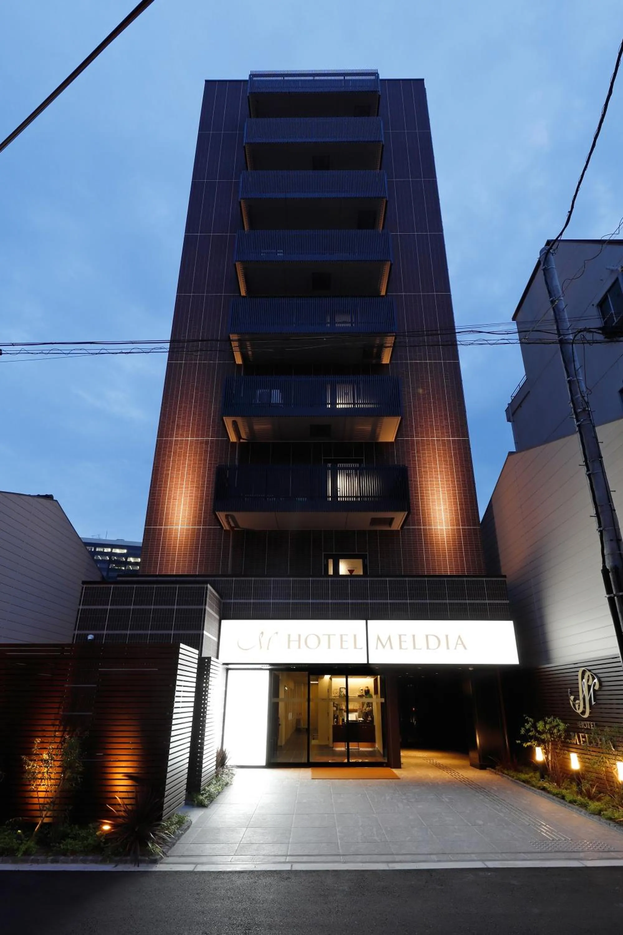 Facade/entrance in Hotel Meldia Osaka Higobashi