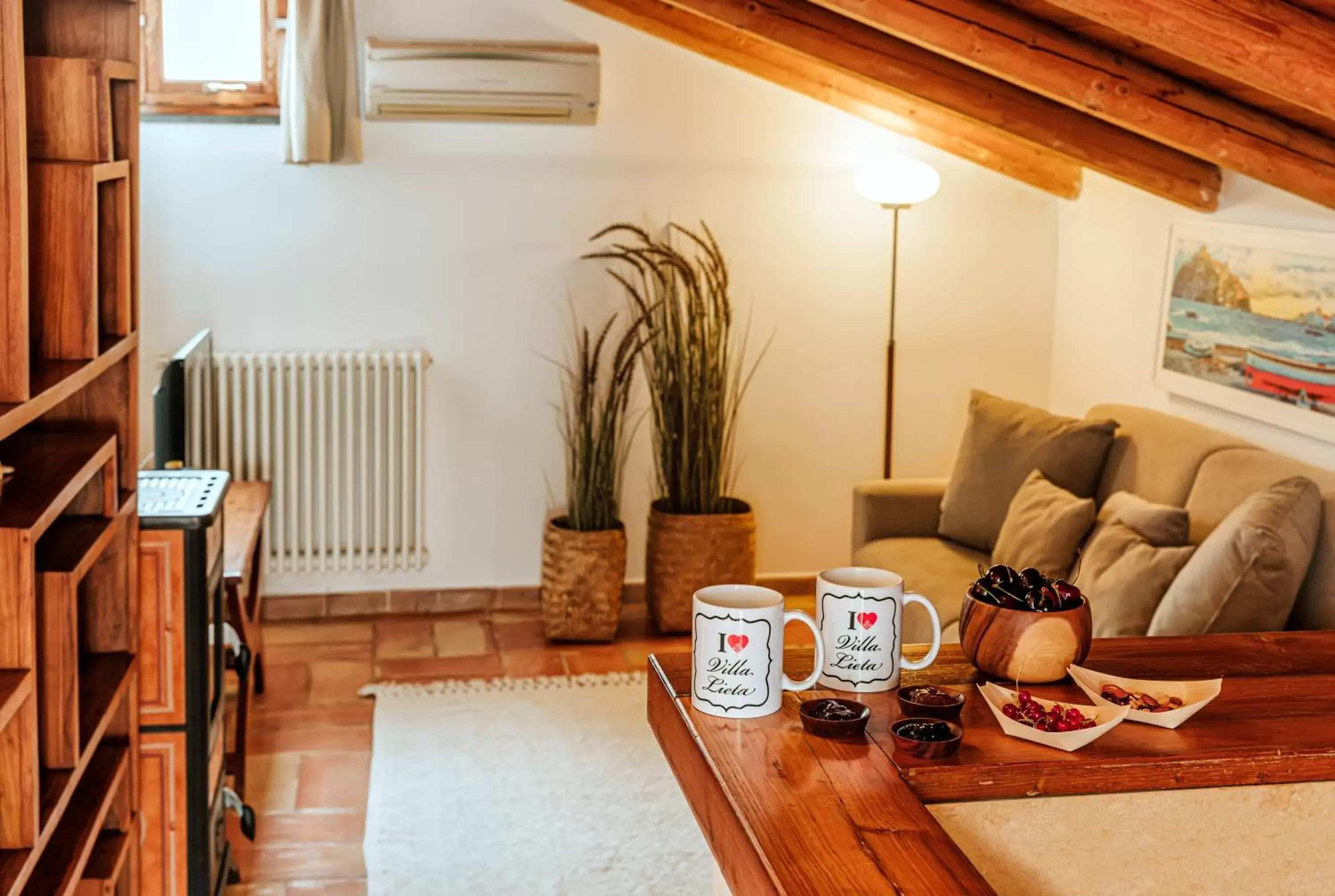 Living room in Villa Lieta