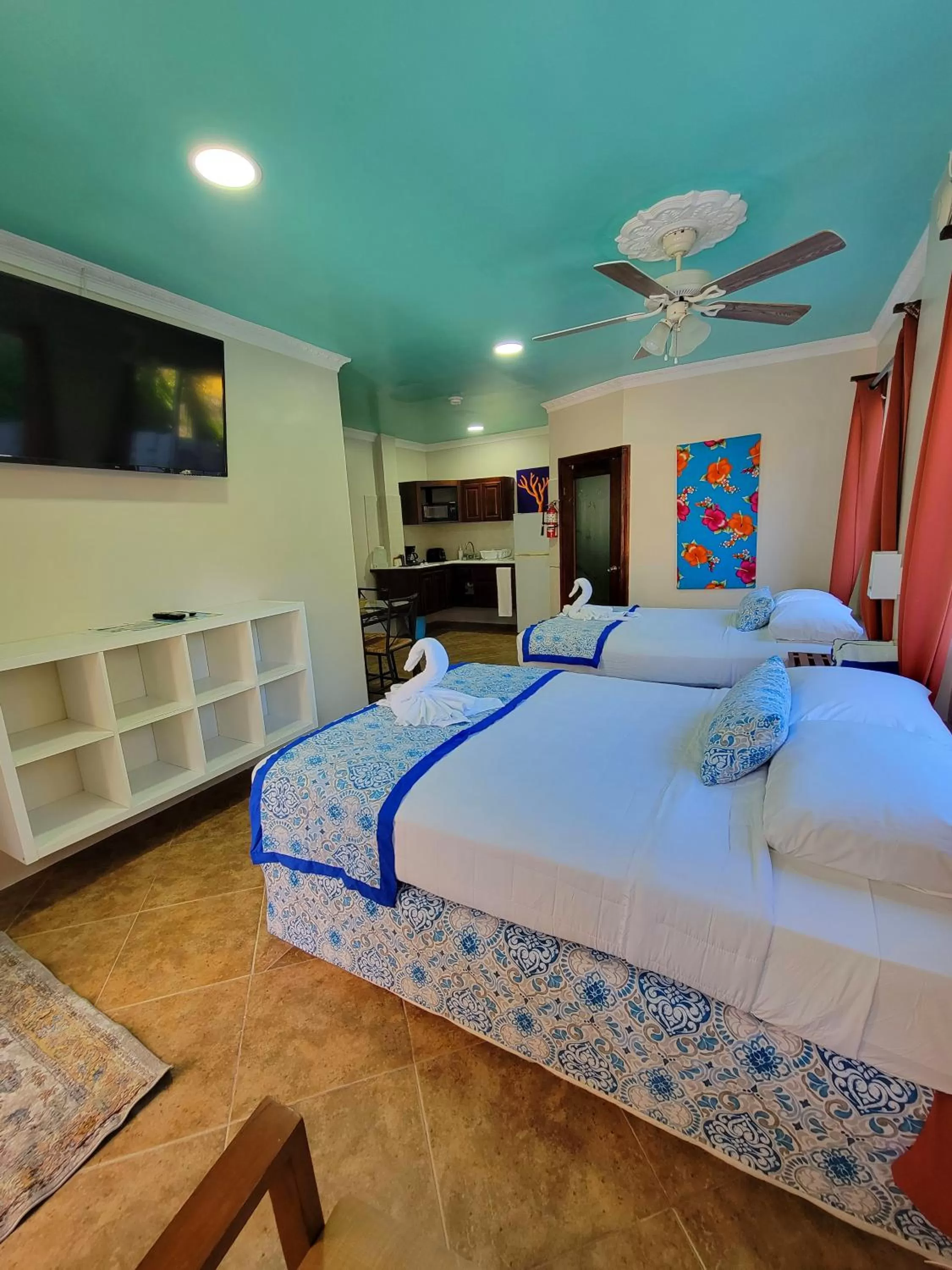 Bed in Island Magic Beach Resort