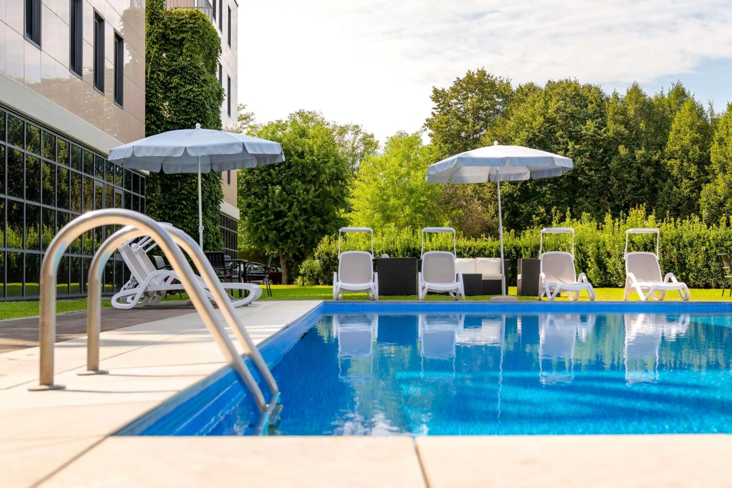 Pool view in Best Western Cavalieri Della Corona