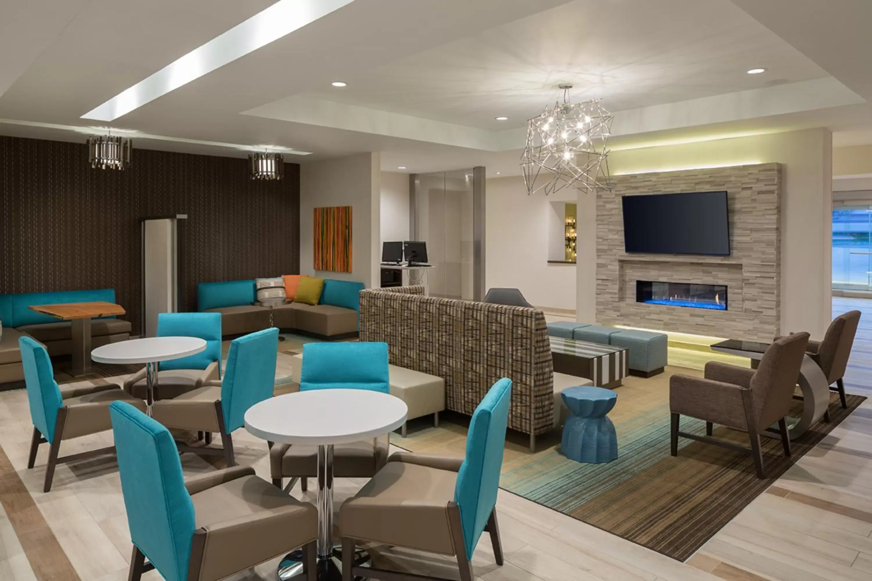 Lounge or bar, Lounge/Bar in Residence Inn by Marriott Ontario Rancho Cucamonga