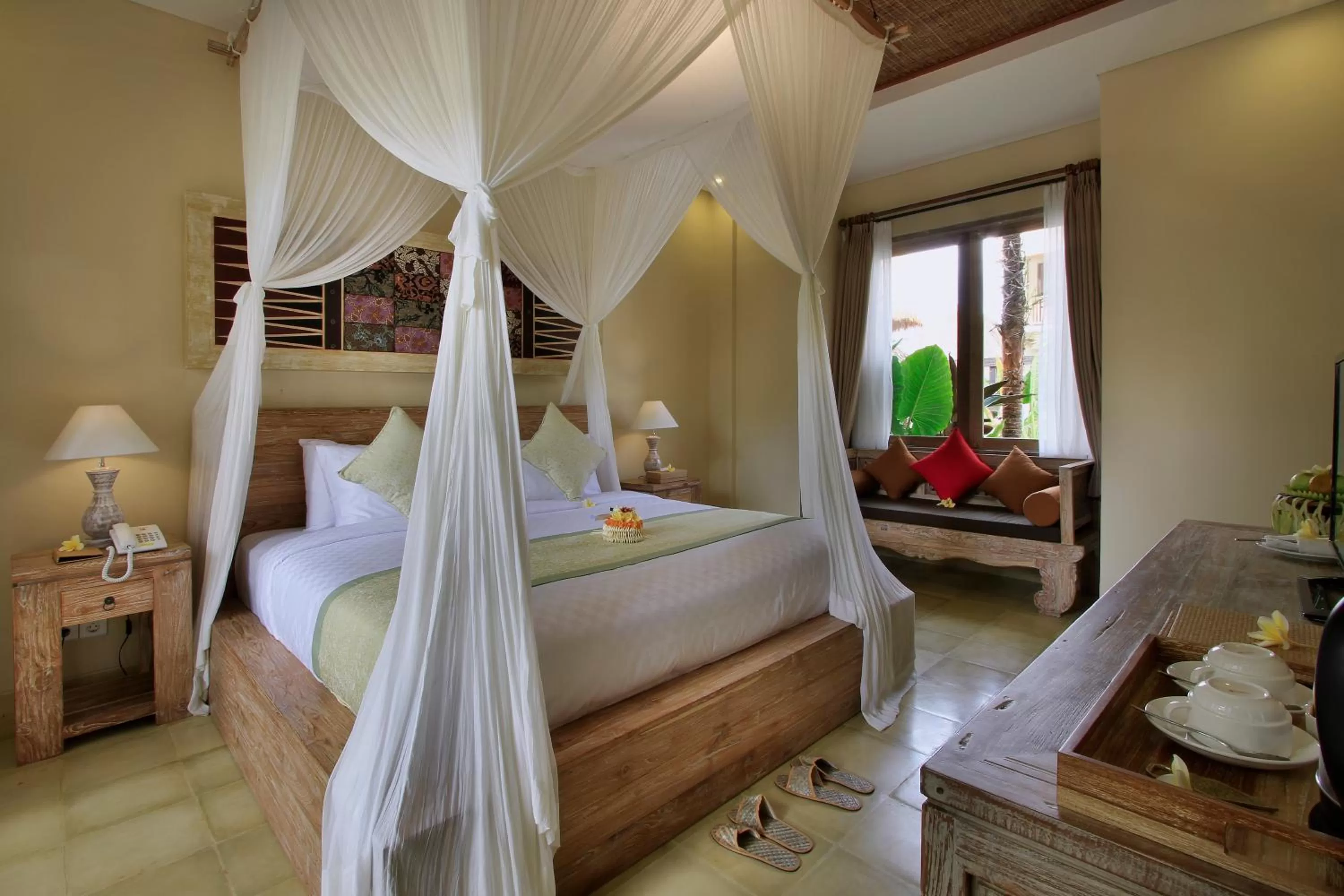 TV and multimedia, Bed in The Alena Resort a Pramana Experience