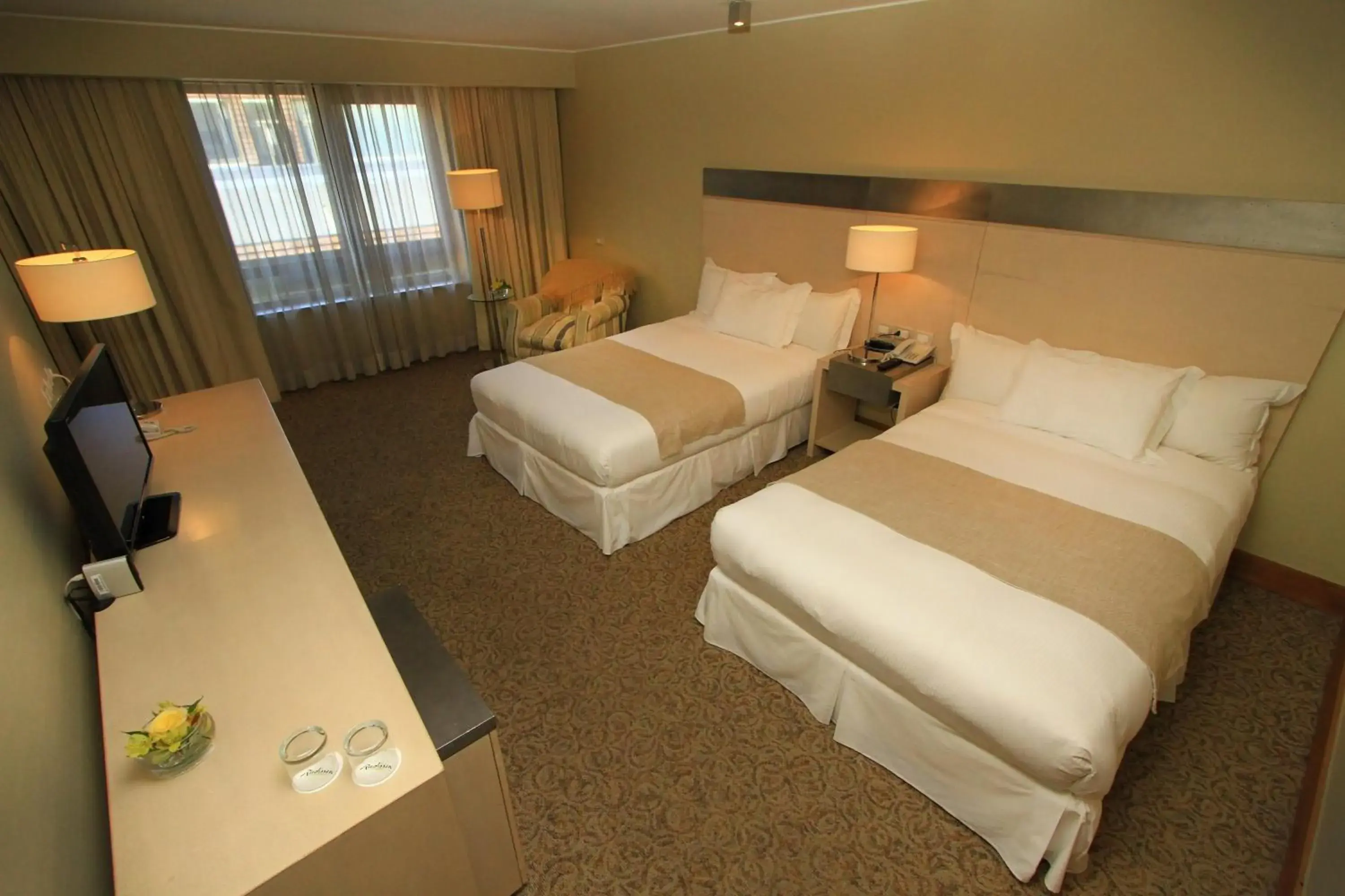 Bed in Radisson Hotel Puerto Varas