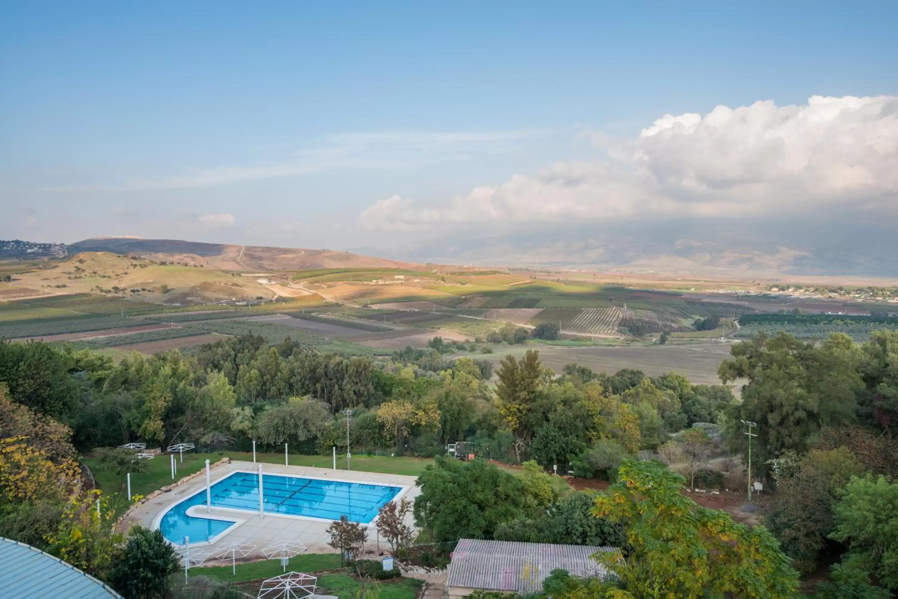 Bird's eye view, Pool View in Giladi Hotel