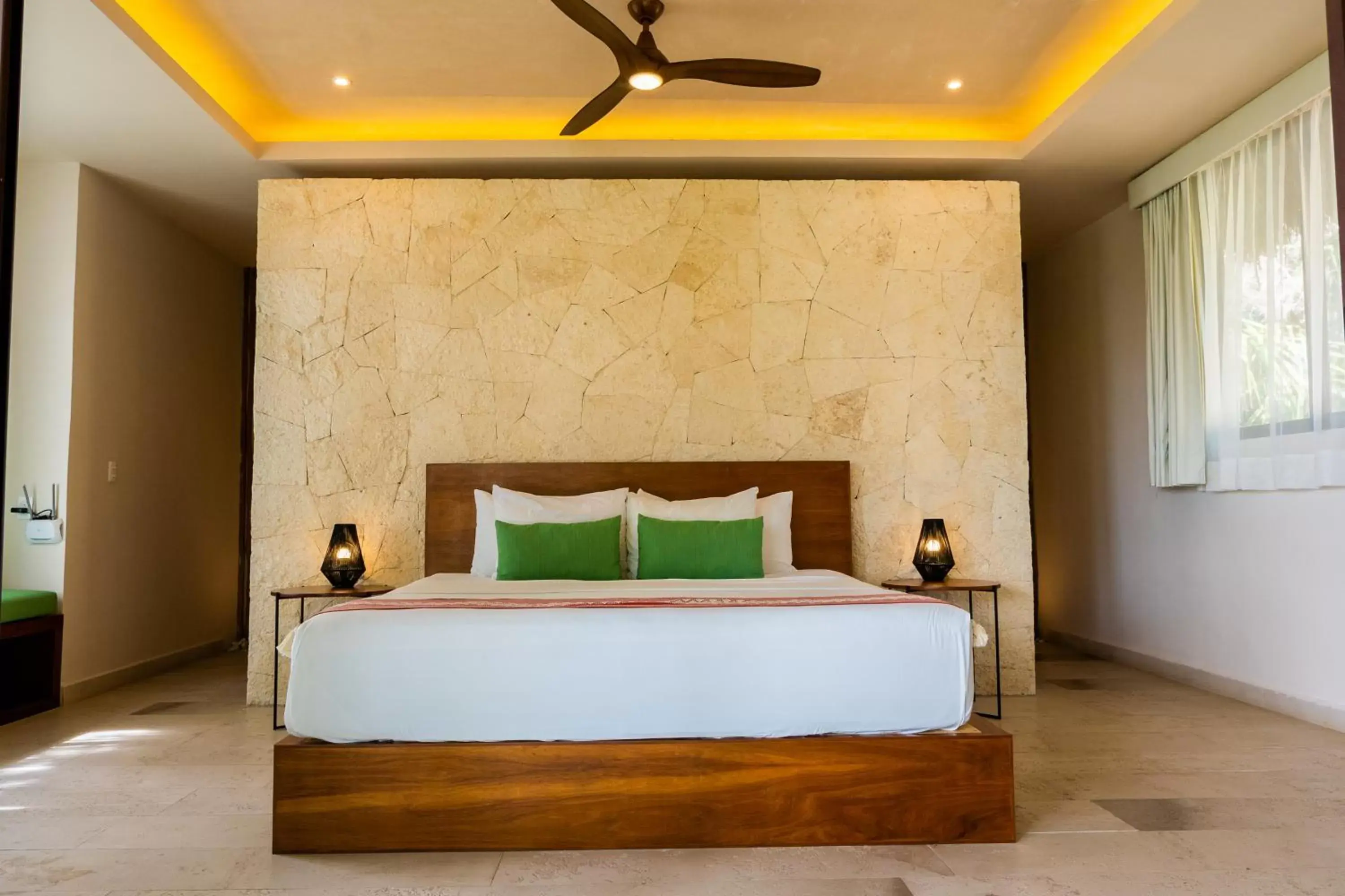 Bed in Khaban Bacalar Hotel Boutique
