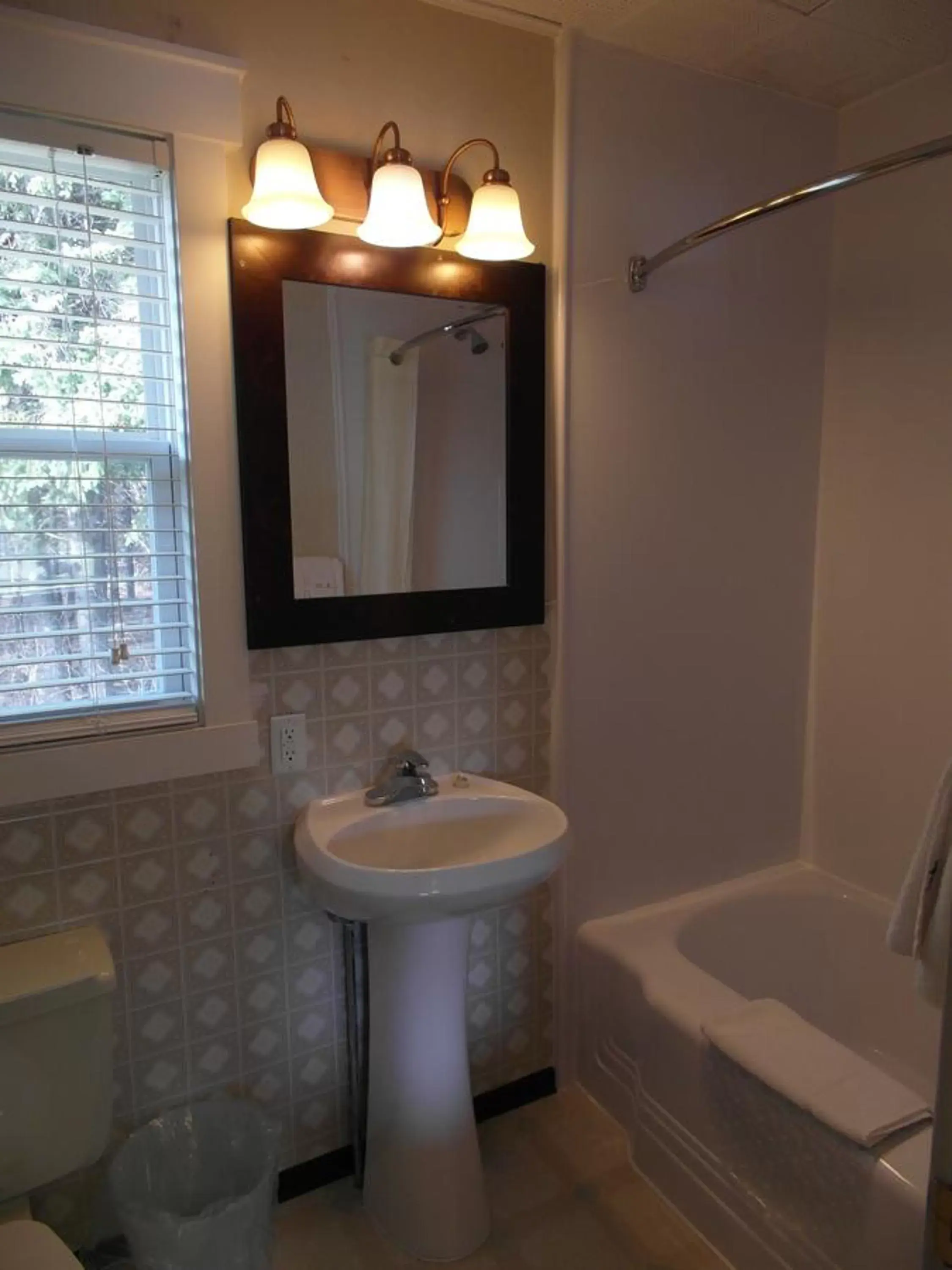 Bathroom in The Lionstone Inn Motel and Cottages