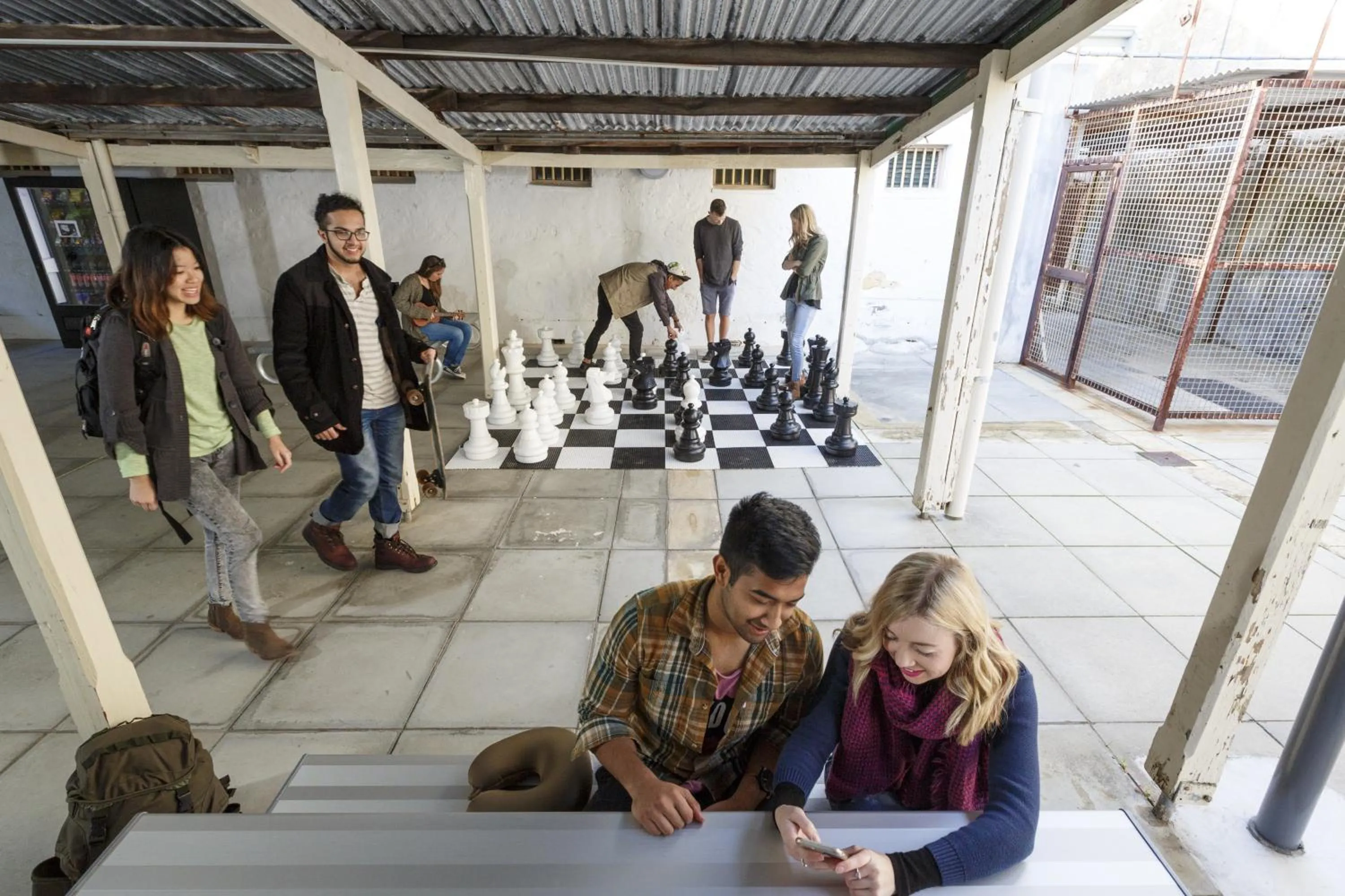 Patio in YHA Fremantle Prison
