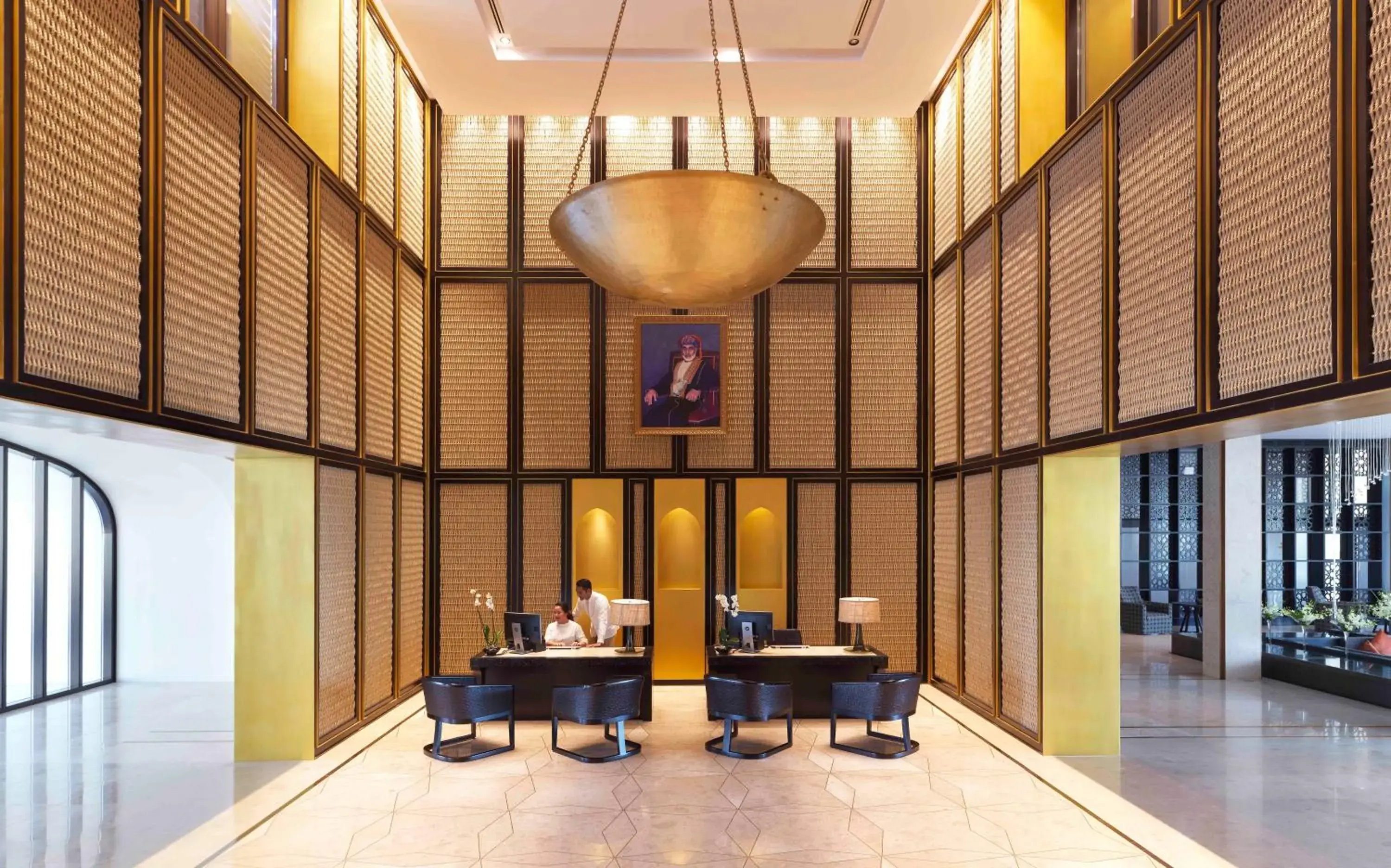 Lobby or reception in Al Baleed Resort Salalah by Anantara Lobby or reception in Al Baleed Resort Salalah by Anantara