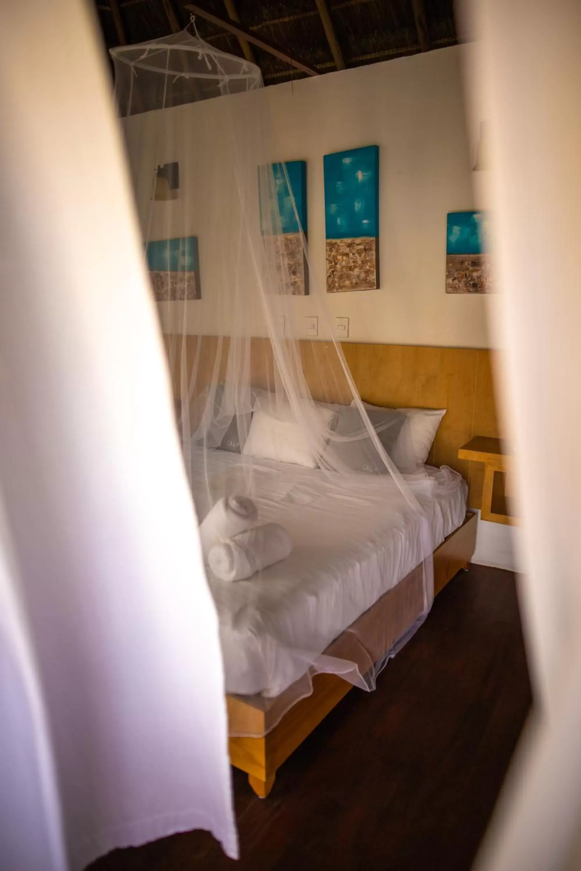 Bed in HOTEL & BEACH CLUB OJO DE AGUA