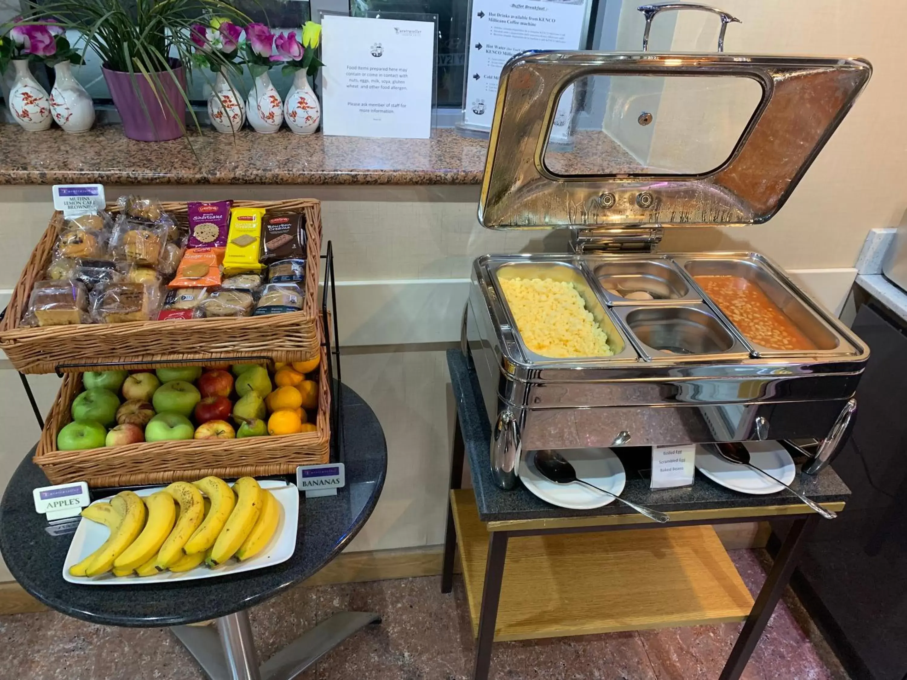 Breakfast, Food in Eurotraveller Hotel - Premier - Harrow