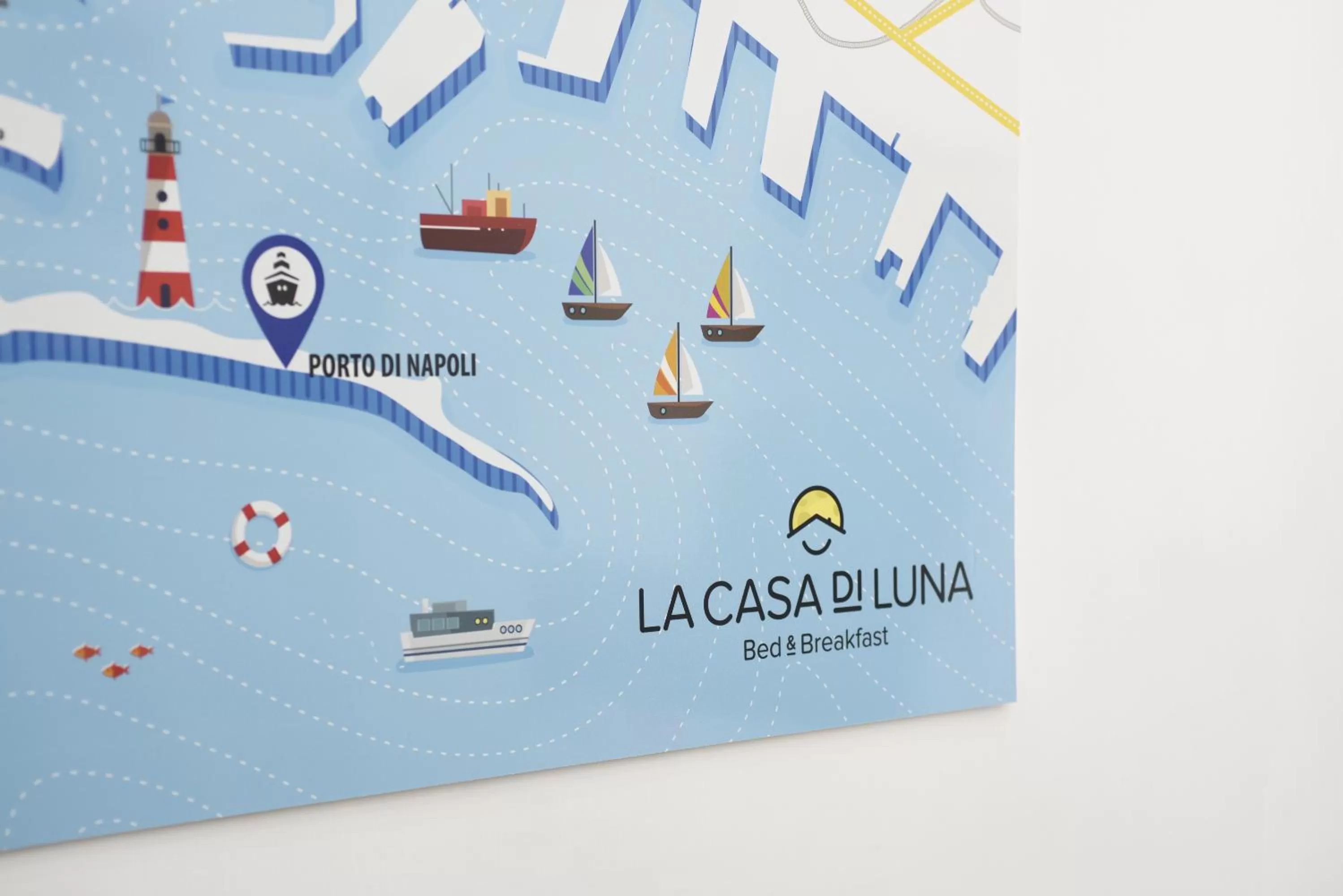 Decorative detail in La Casa di Luna