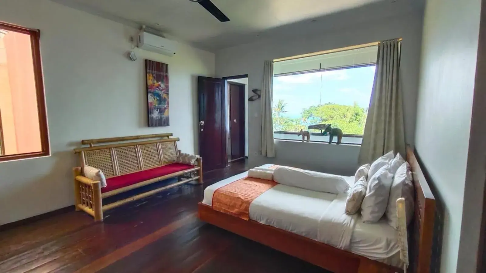 Bed in Villa Umbrella Lombok