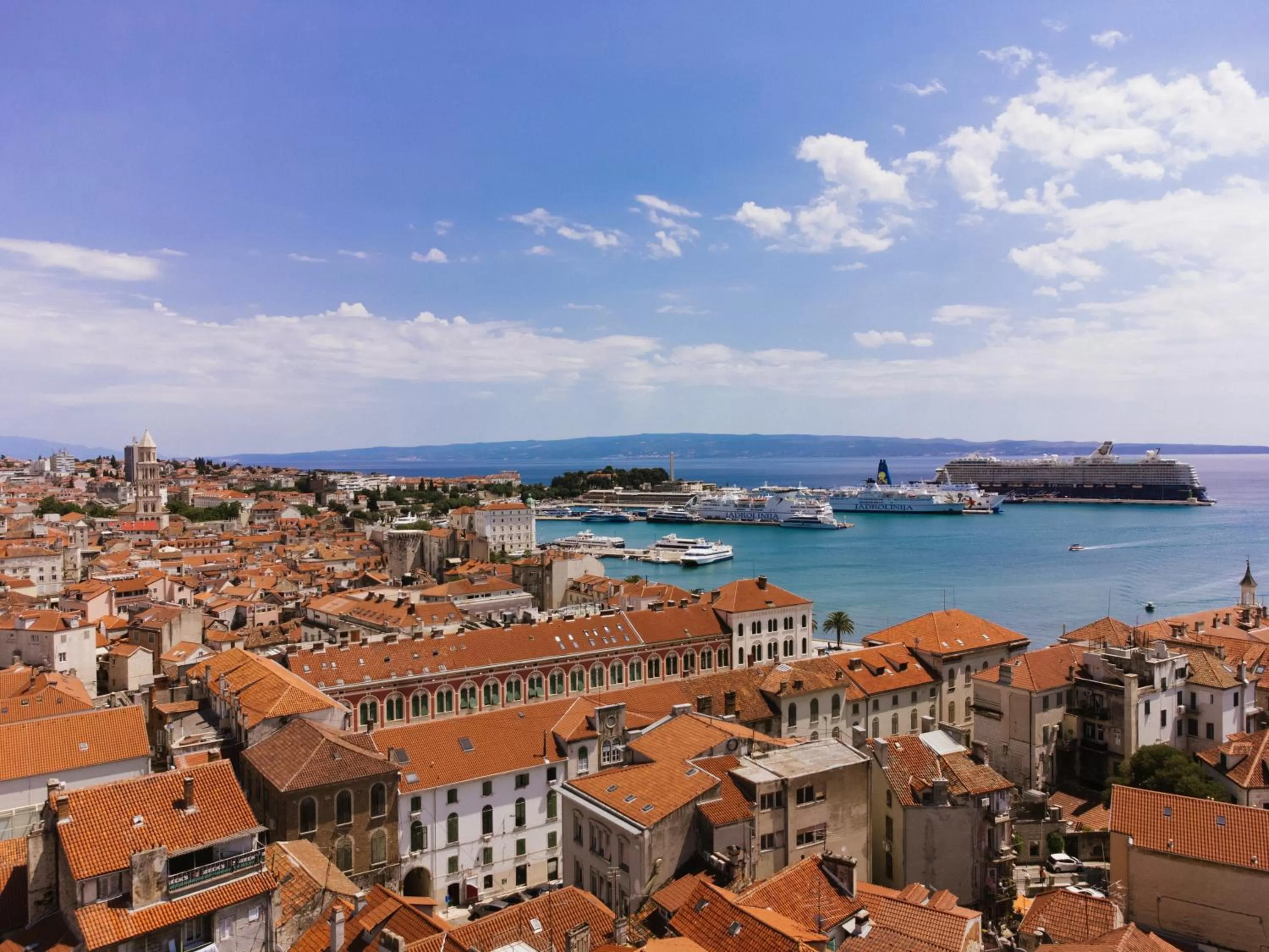 City view in Heritage Rooms Split Olympic Dream