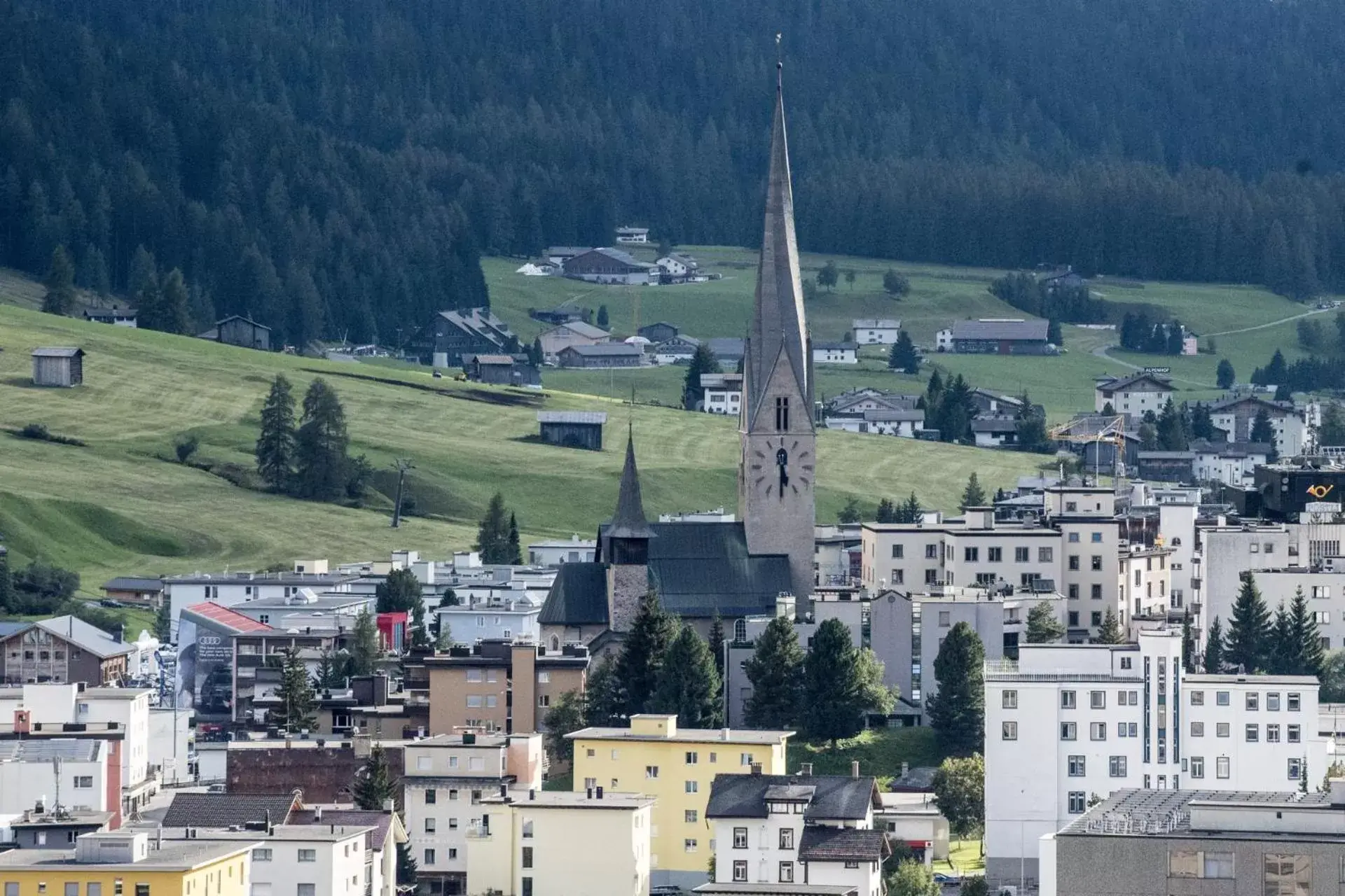 View (from property/room) in Waldhotel & SPA Davos - for body & soul