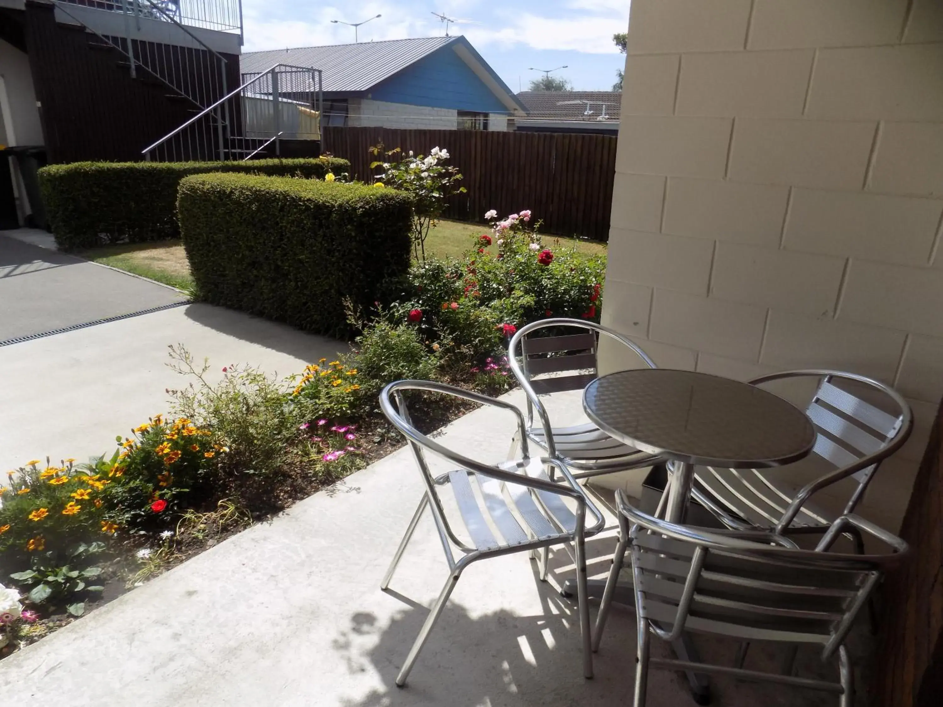 Patio in Garden City Motel