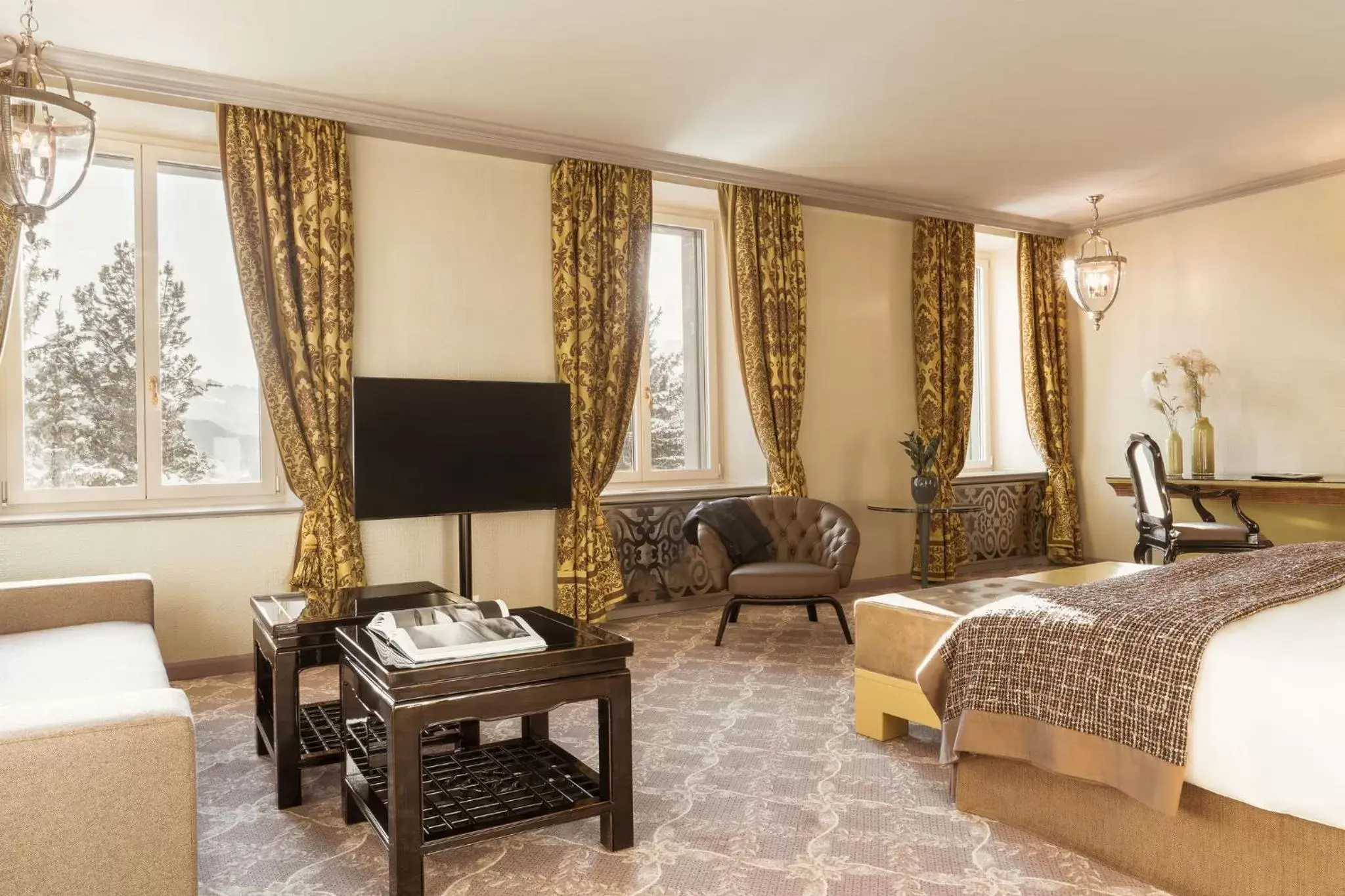Luxury Two-Bedroom Suite in Carlton Hotel St Moritz - The Leading Hotels of the World