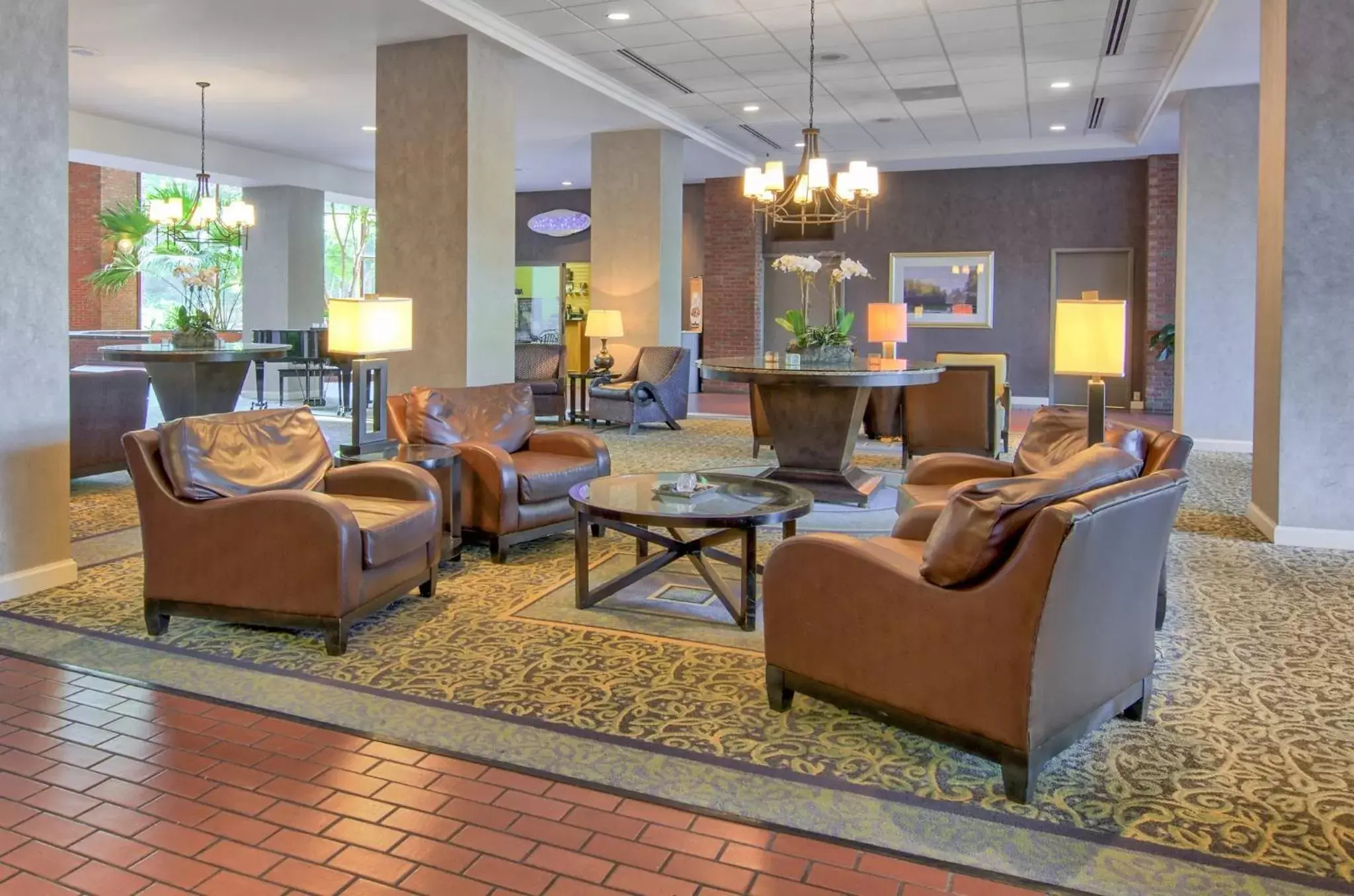 Lobby or reception in Omni Charlottesville Hotel