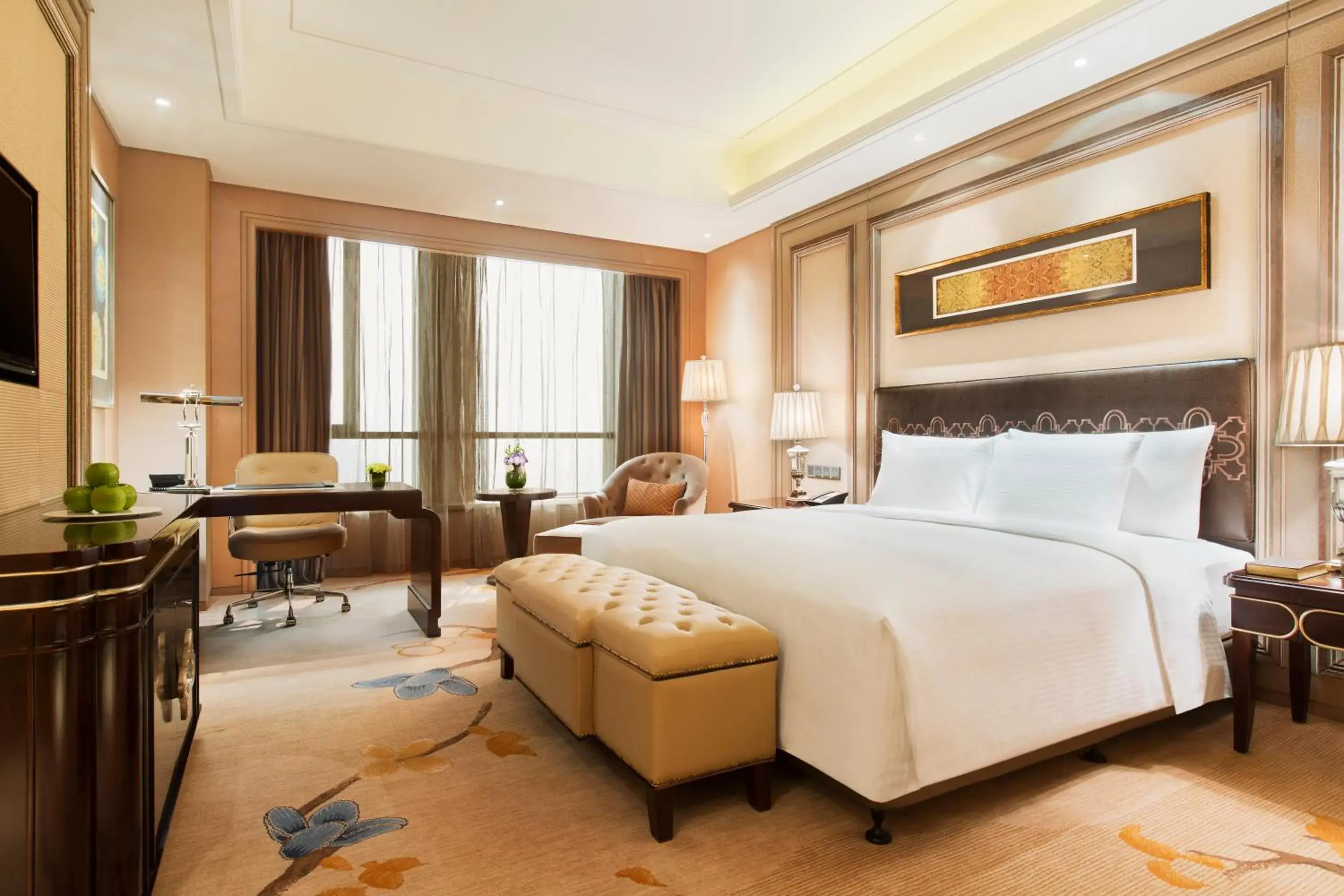 Photo of the whole room, Bed in Wanda Realm Harbin Hotel