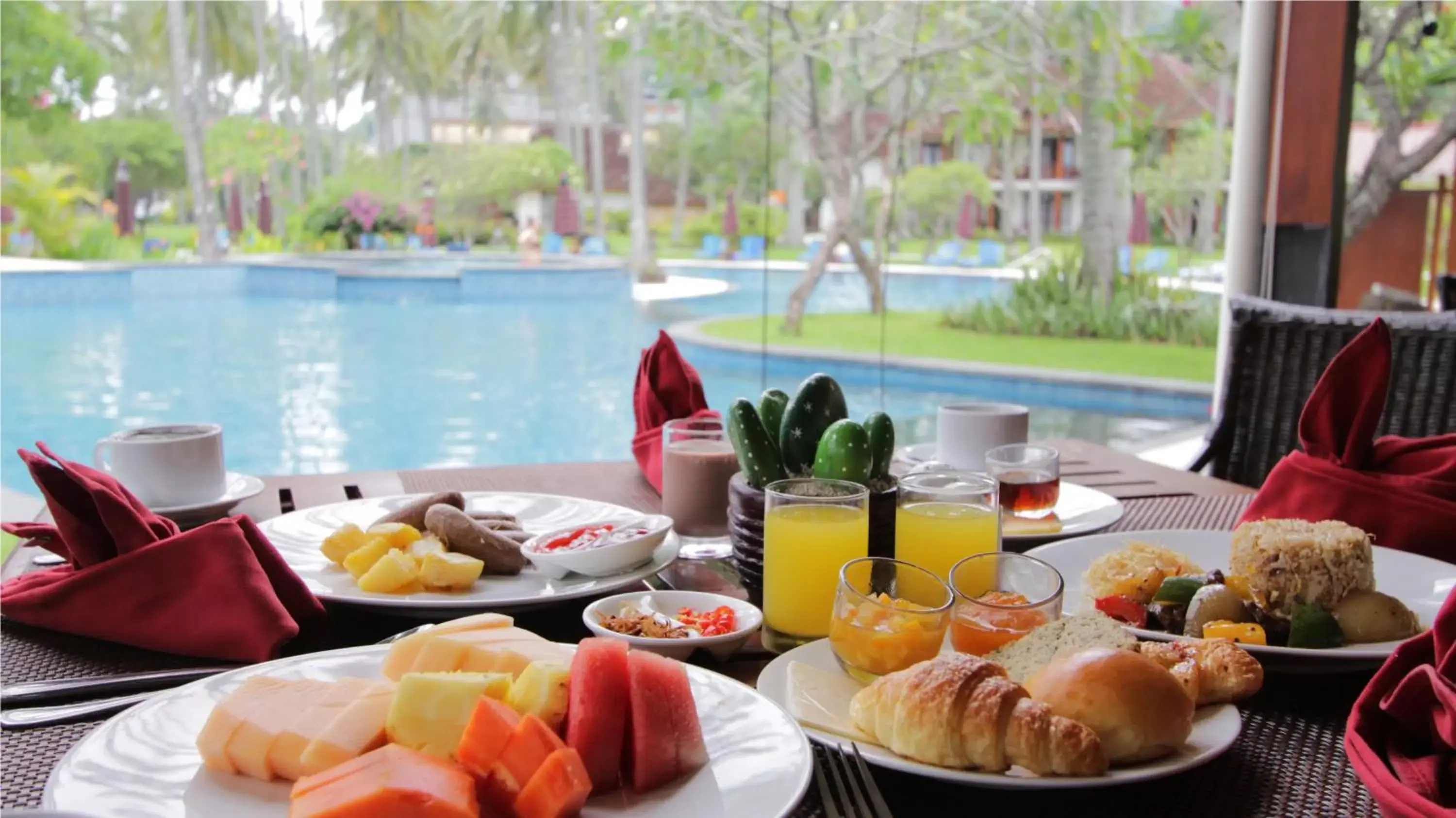 Buffet breakfast, Breakfast in Holiday Resort Lombok
