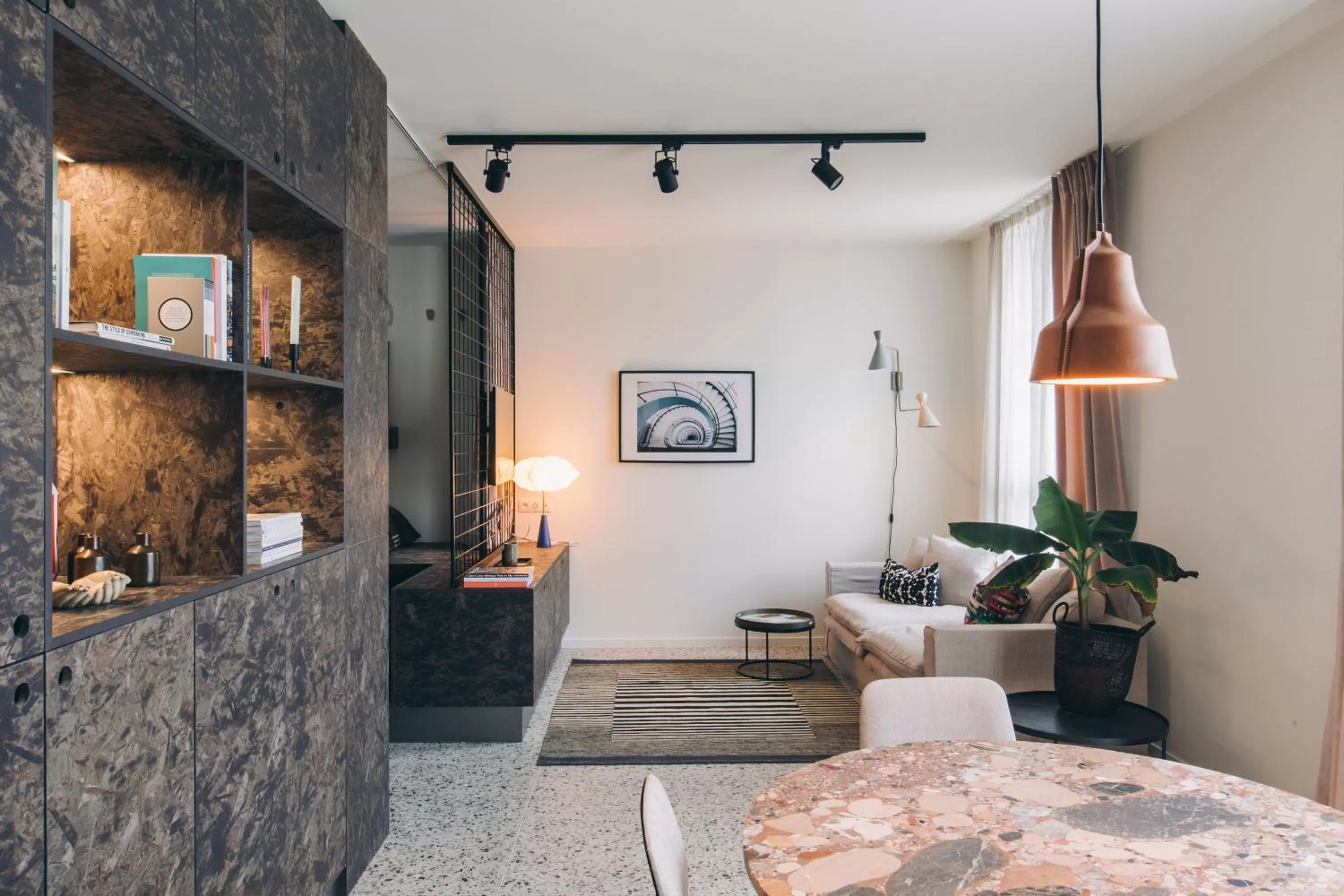 Living room in YUST Antwerp