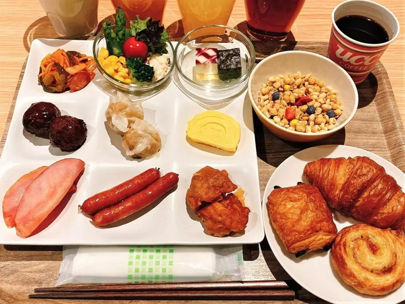 Breakfast in Smile Hotel Premium Hakodate Goryokaku