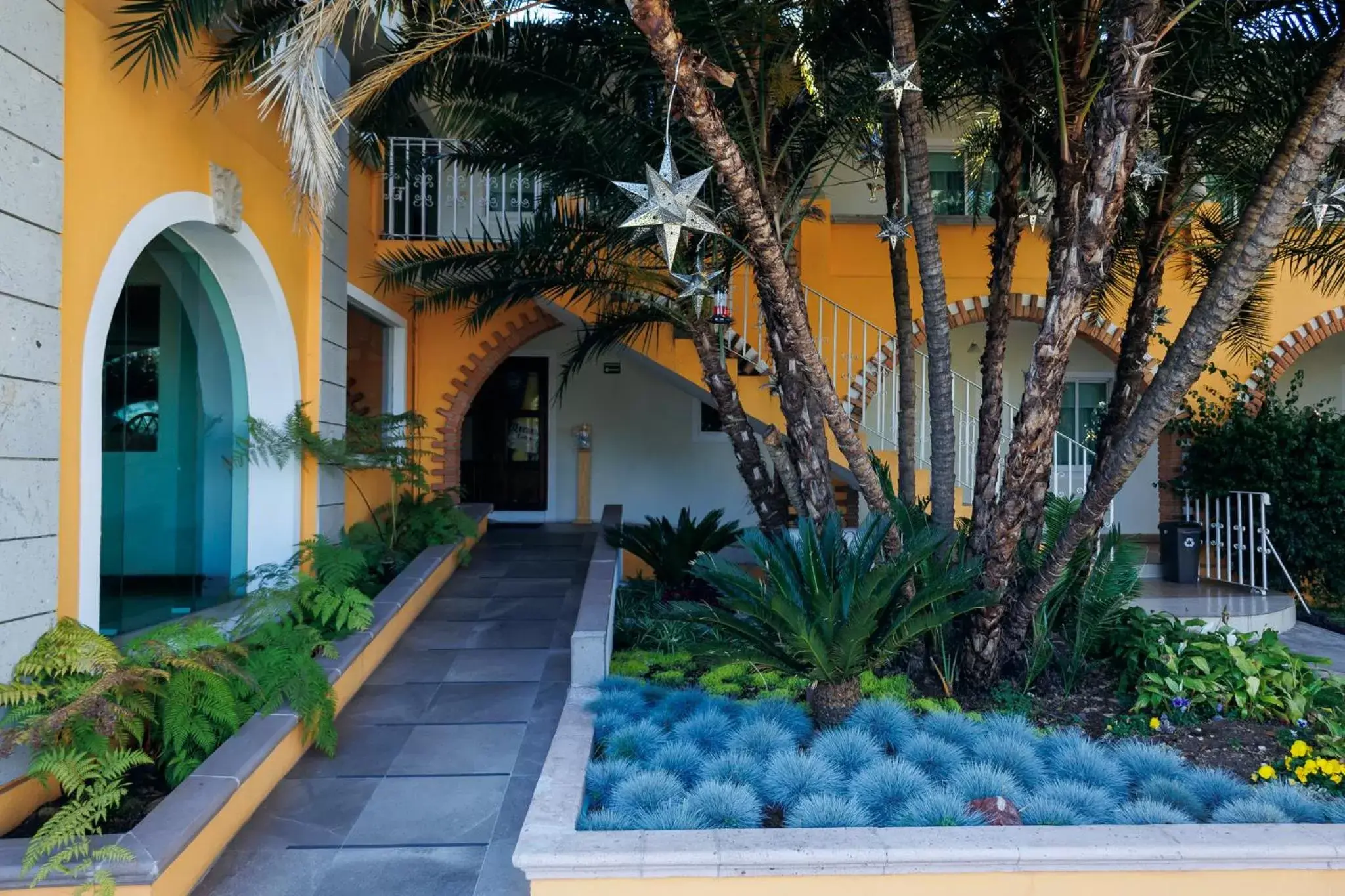 Patio, Property Building in Hotel Hacienda Montesinos