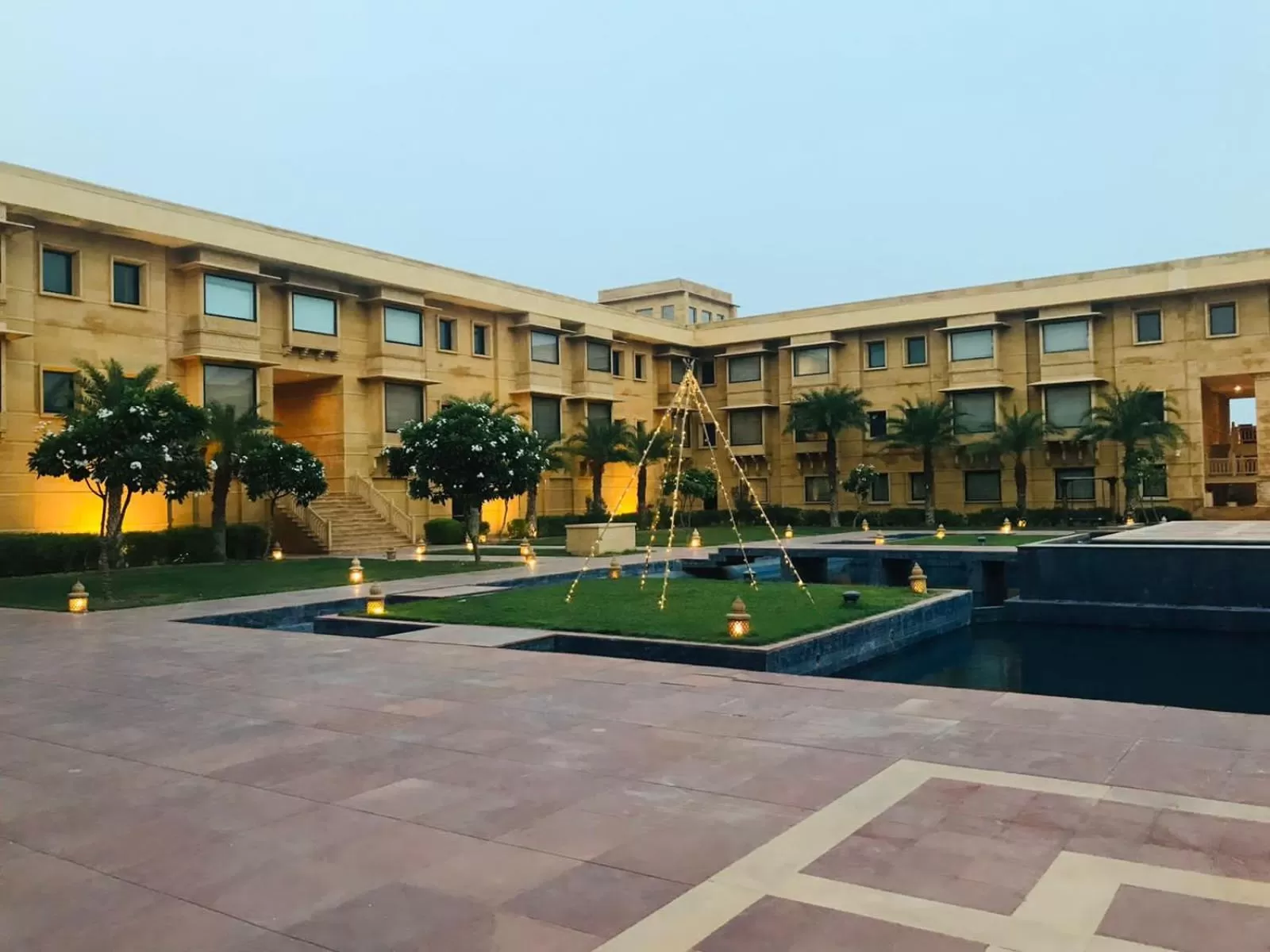 Inner courtyard view in Jaisalmer Marriott Resort & Spa