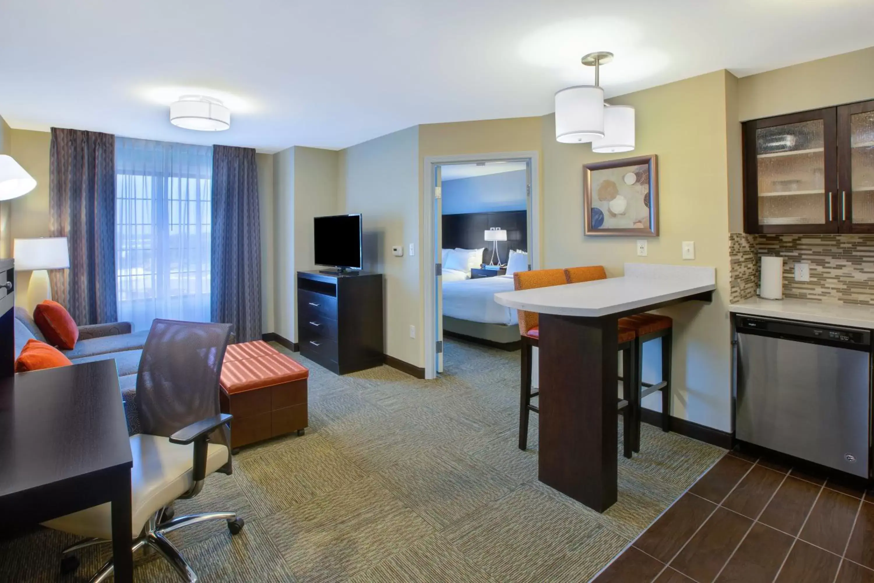 Photo of the whole room, Seating Area in Staybridge Suites - Benton Harbor-St. Joseph, an IHG Hotel