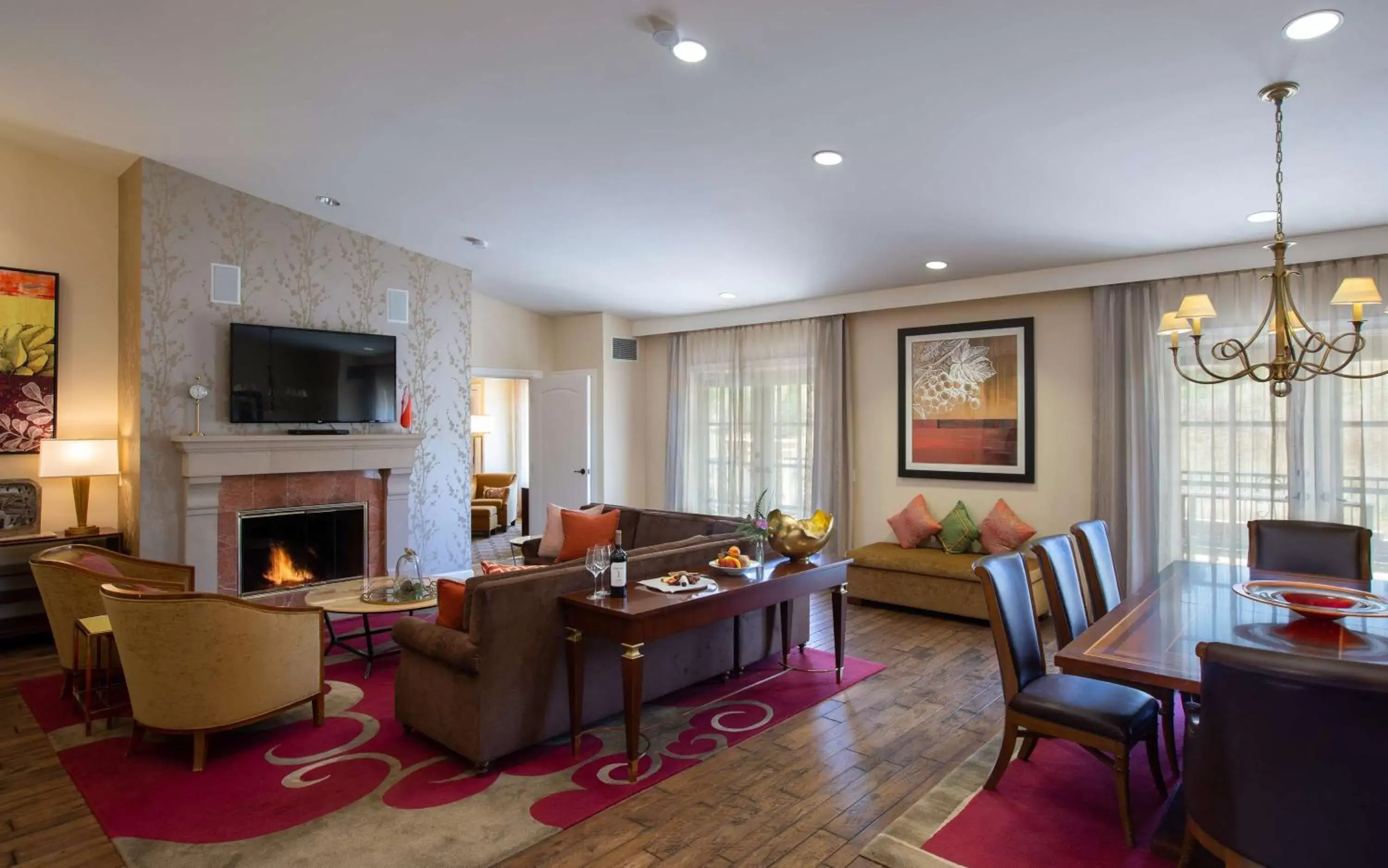 Living room, Seating Area in The Meritage Resort and Spa