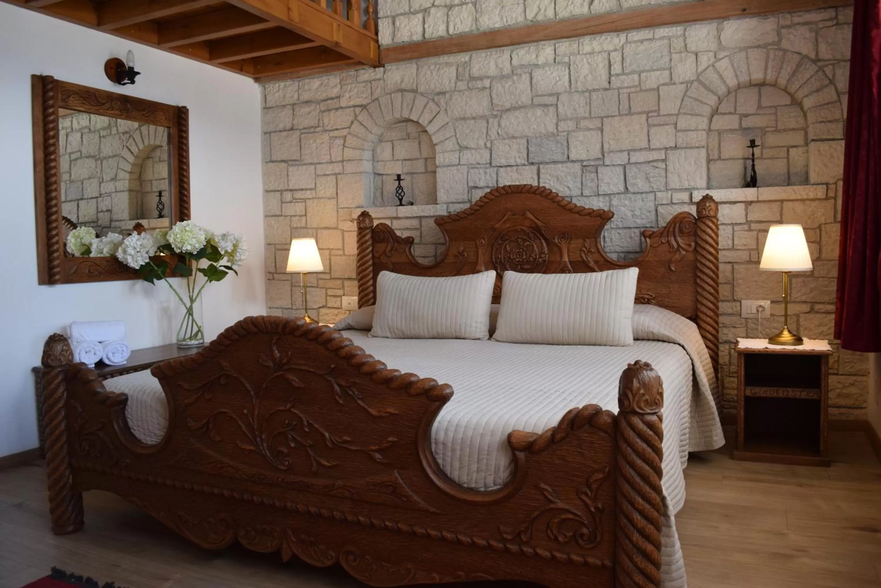 Bed in Hotel Gjirokastra