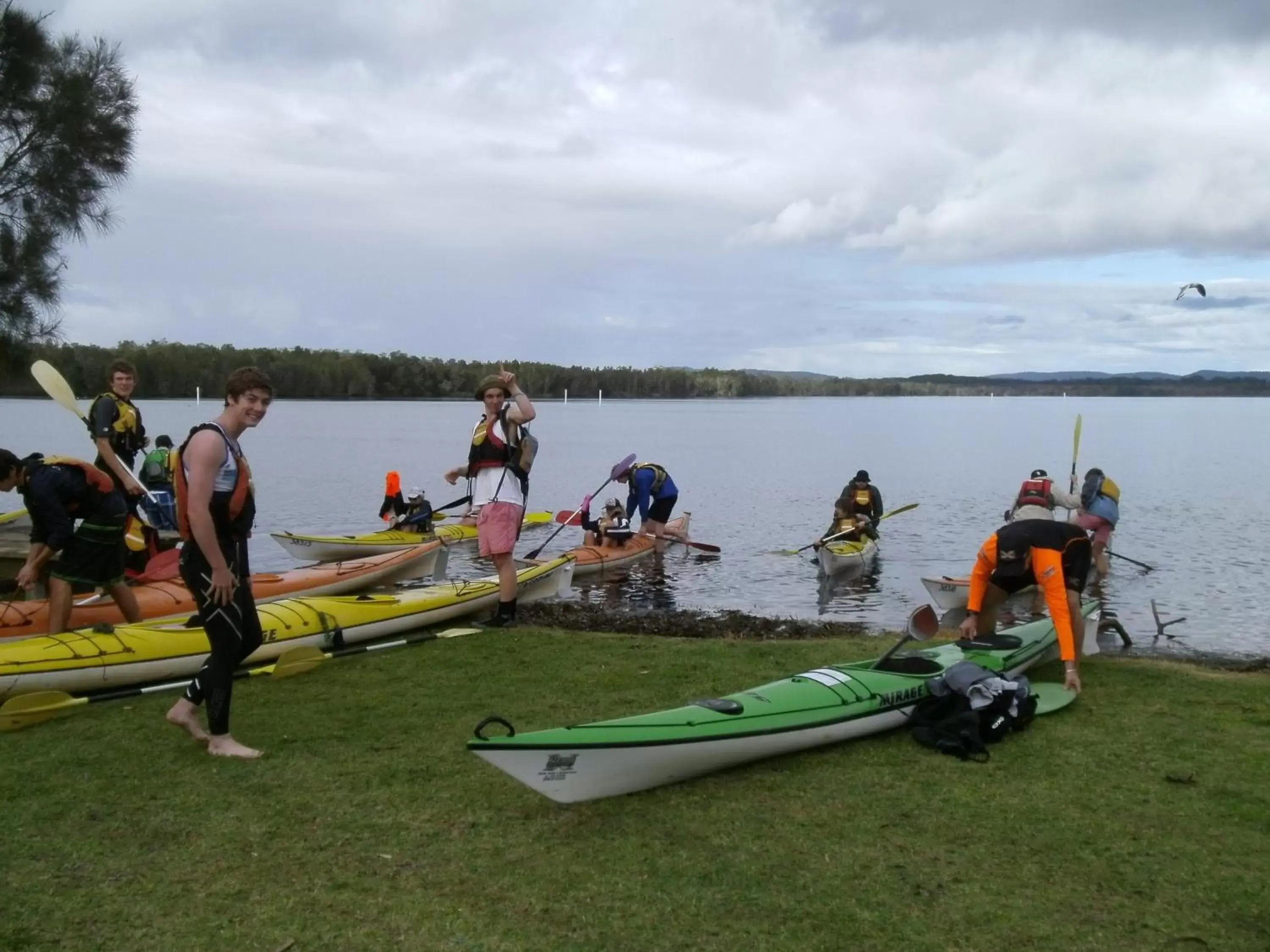 Canoeing in Lakeside Forster Holiday Park and Village