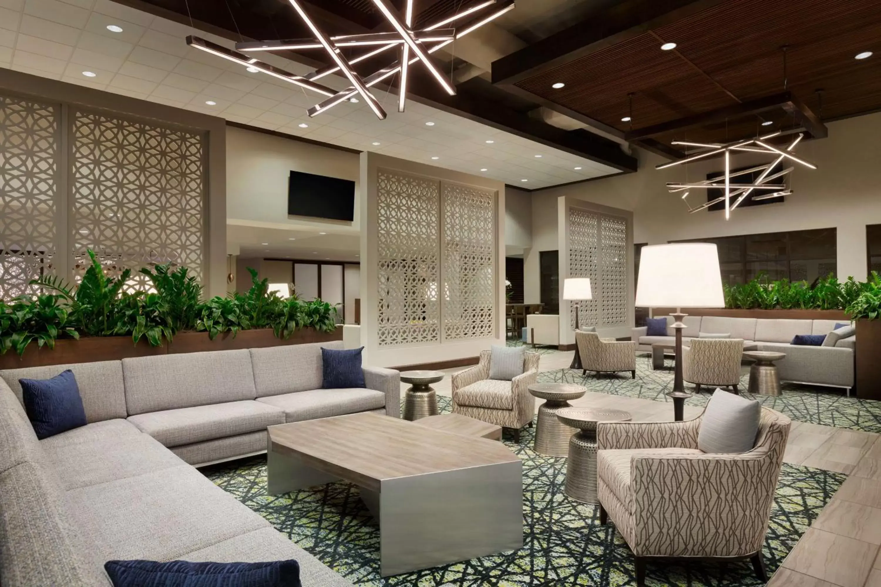 Lobby or reception, Lobby/Reception in Embassy Suites San Antonio Brooks City Base Hotel & Spa