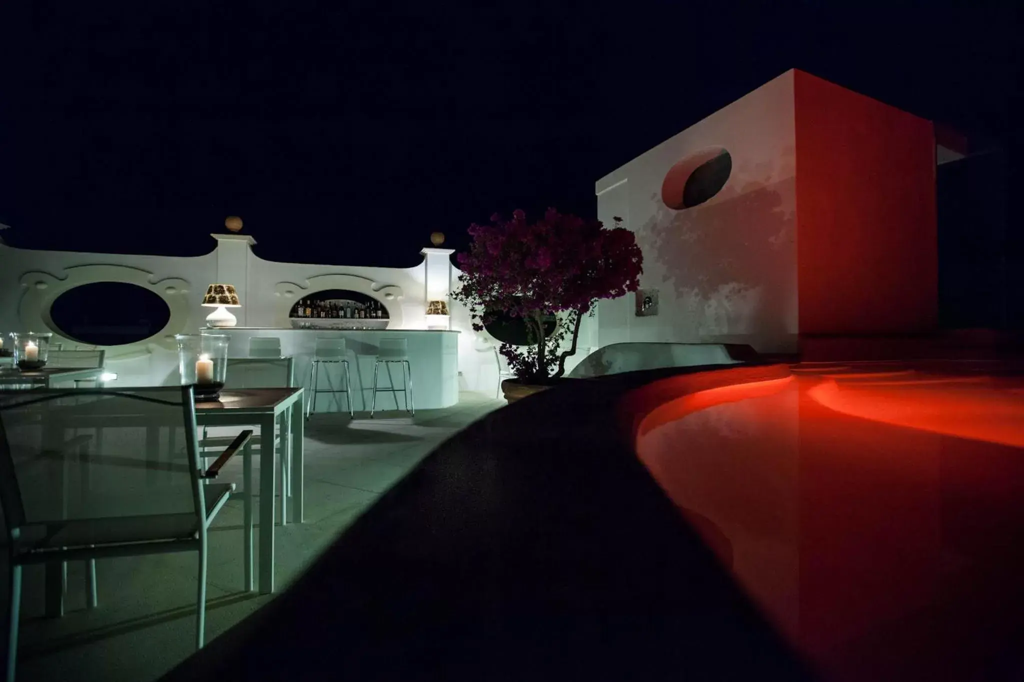 Patio, Property Building in La Settima Luna Hotel